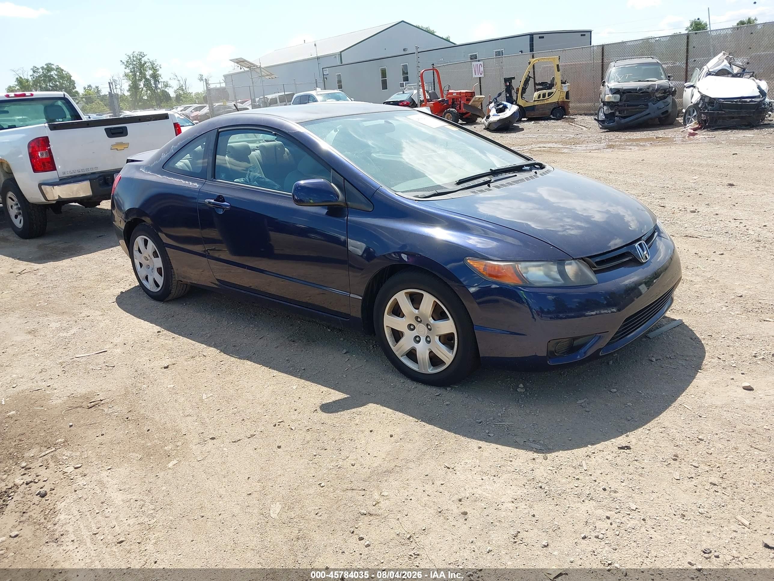 2008 Honda Civic LX, VIN 2HGFG126X8H555012 — Rear end