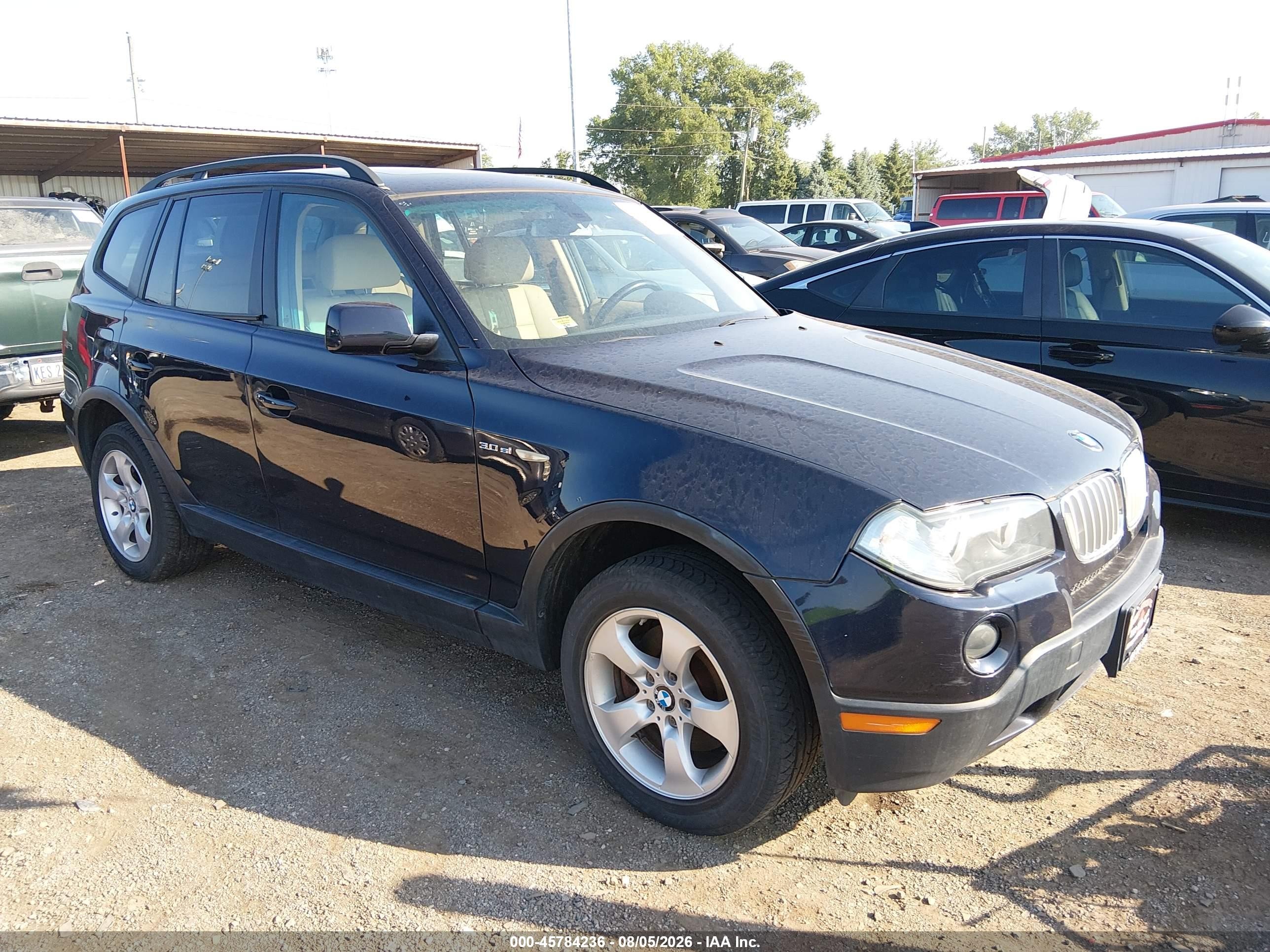 2008 BMW X3 3.0si, VIN WBXPC93428WJ24288 — Front end