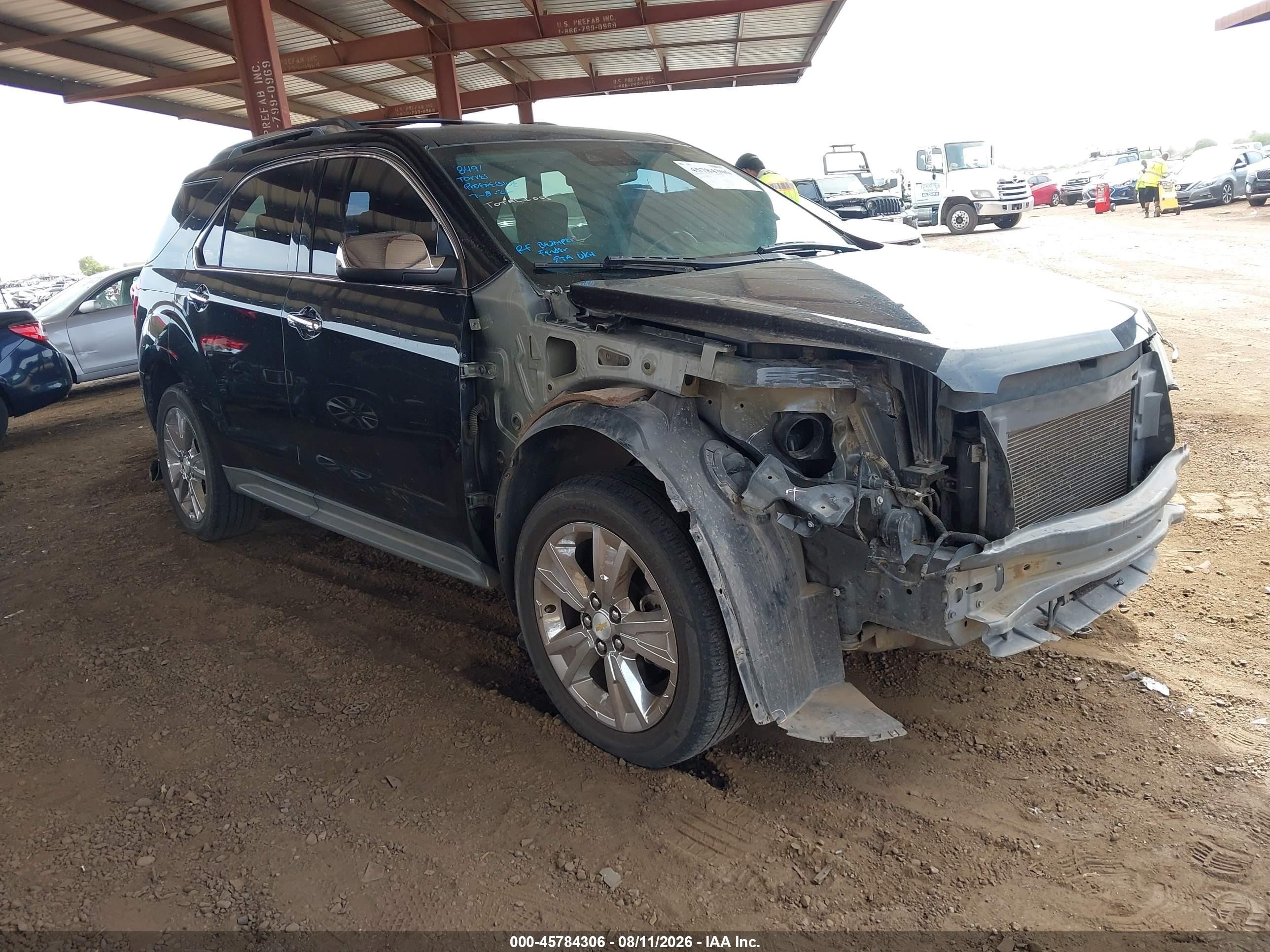 2013 Chevrolet Equinox LTZ, VIN 2GNFLFE34D6231690 — Front end