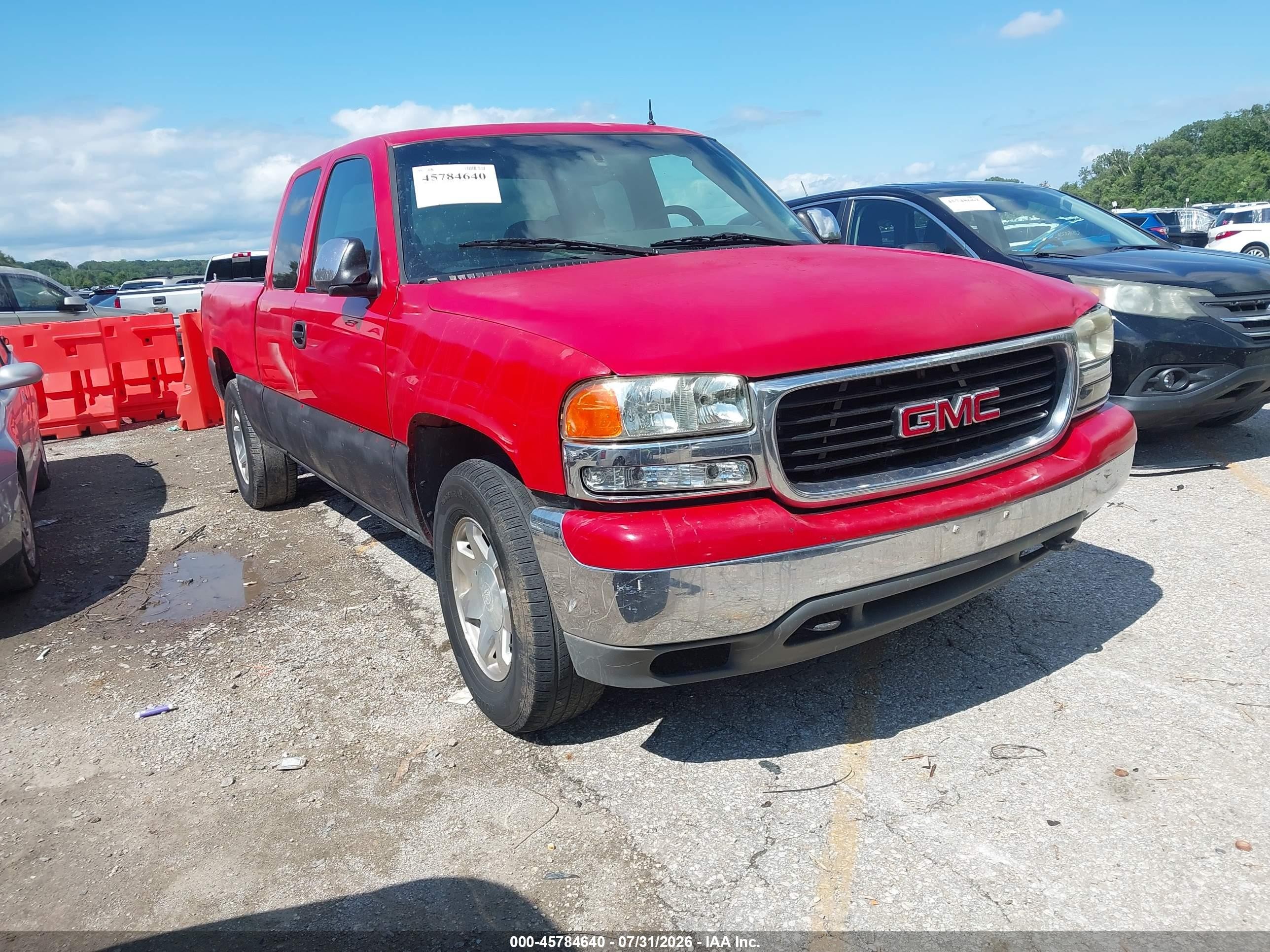 2001 GMC Sierra 1500 SLE, VIN 1GTEK19T41E156940 — Обычный износ