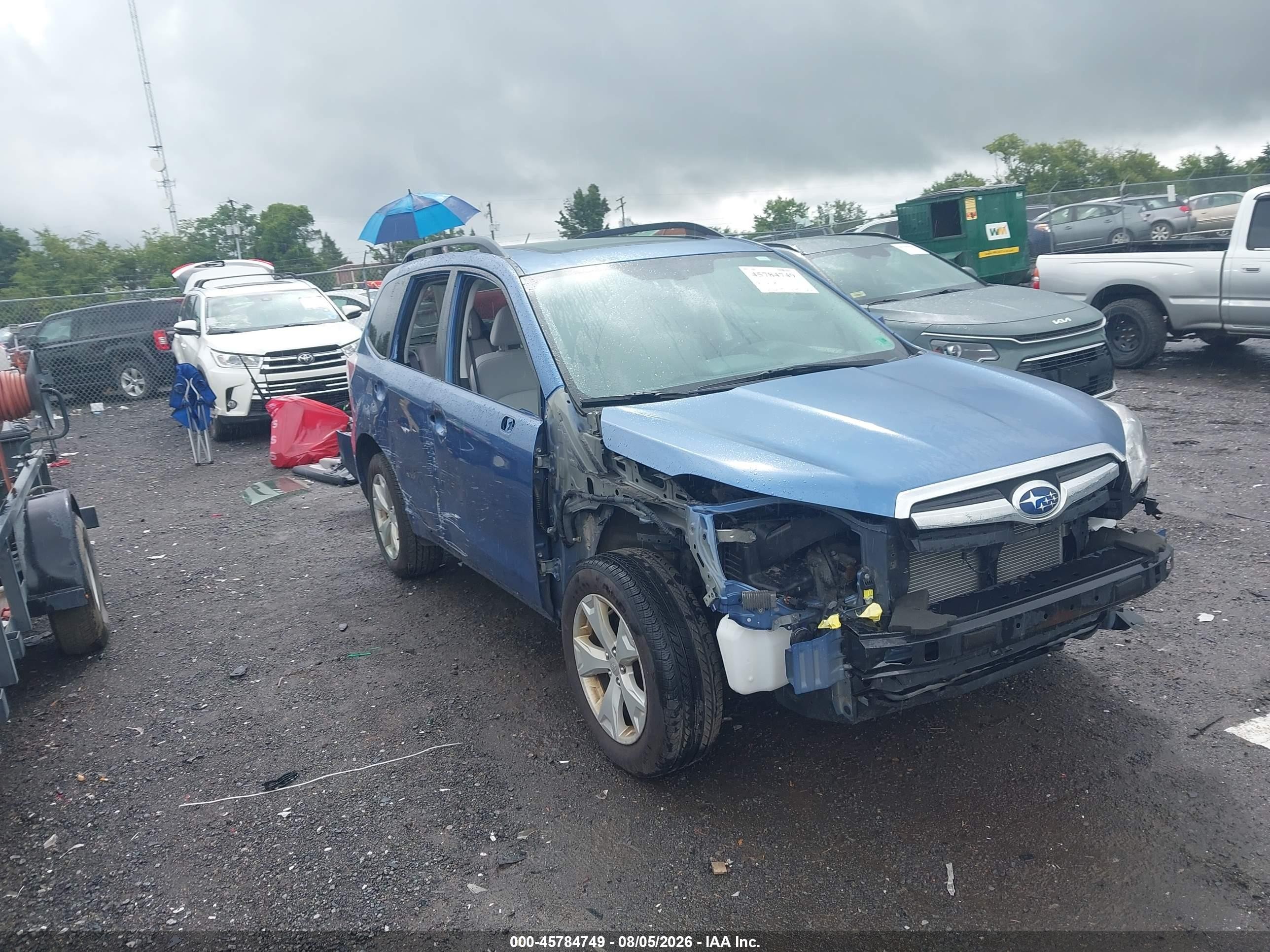2016 Subaru Forester Premium, VIN JF2SJADC6GH451642 — Бок