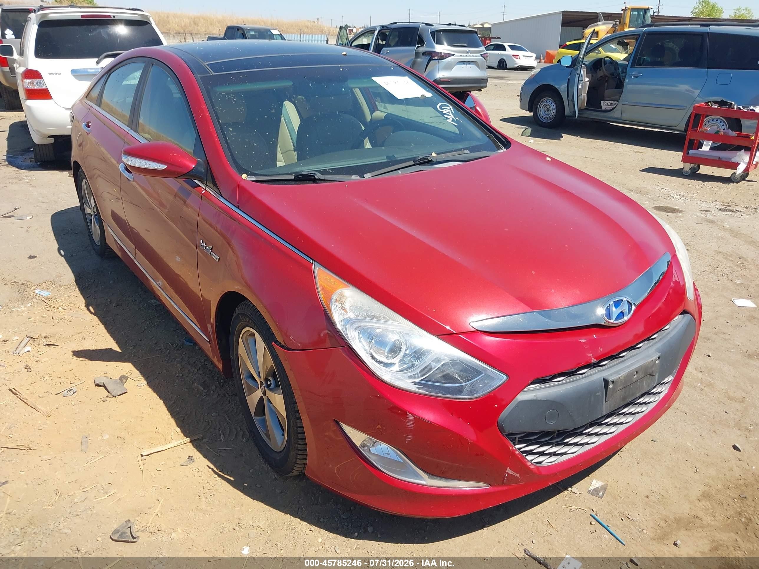2012 Hyundai Sonata Hybrid, VIN KMHEC4A42CA023540 — Normal wear