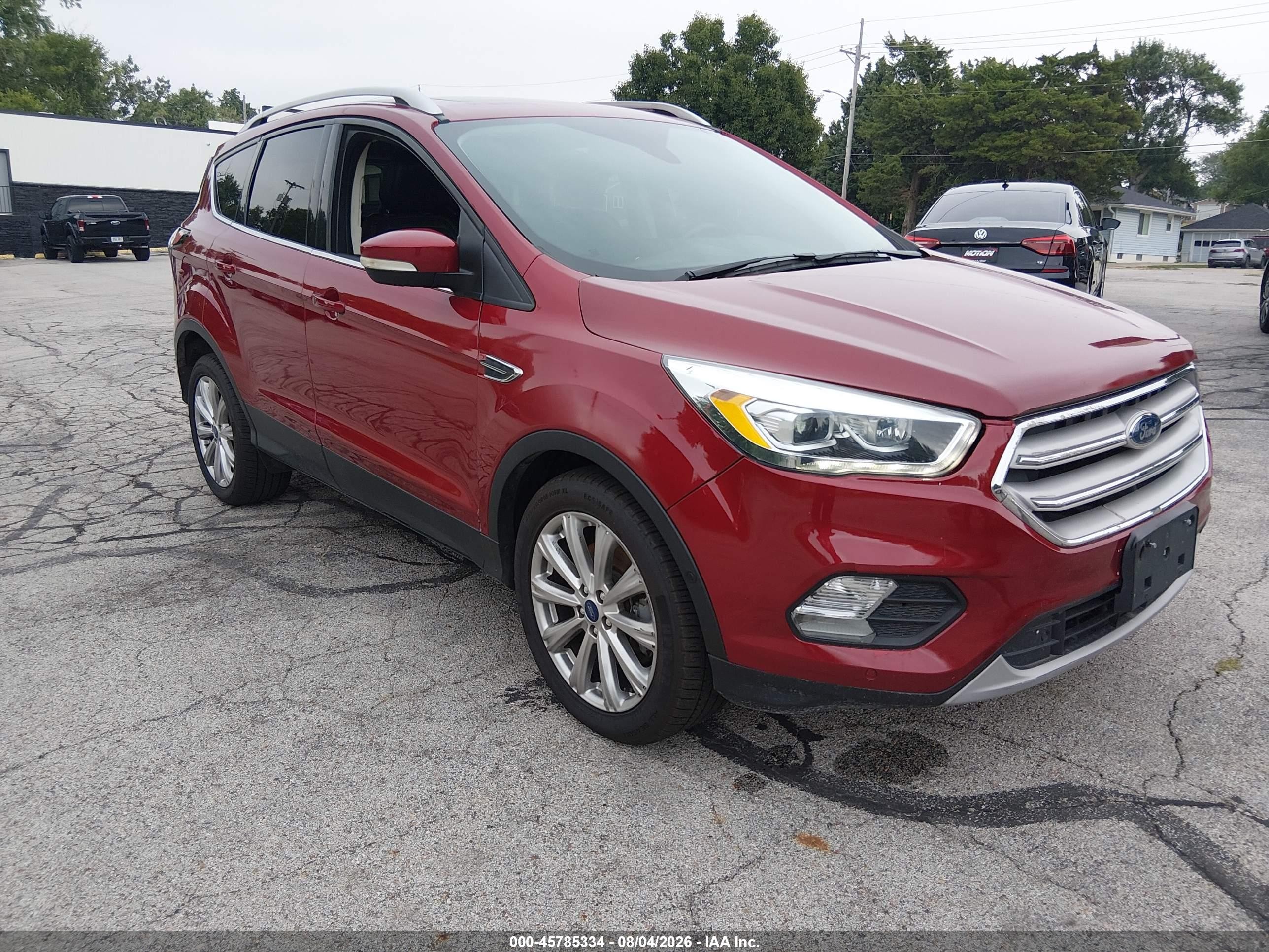 2018 Ford Escape Titanium, VIN 1FMCU9J9XJUC48300 — Repossession