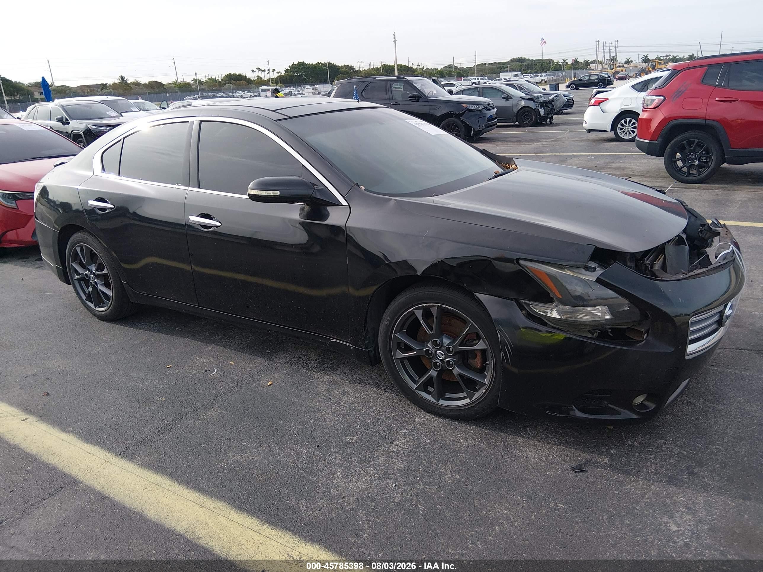 2012 Nissan Maxima S, VIN 1N4AA5AP0CC833204 — Front end