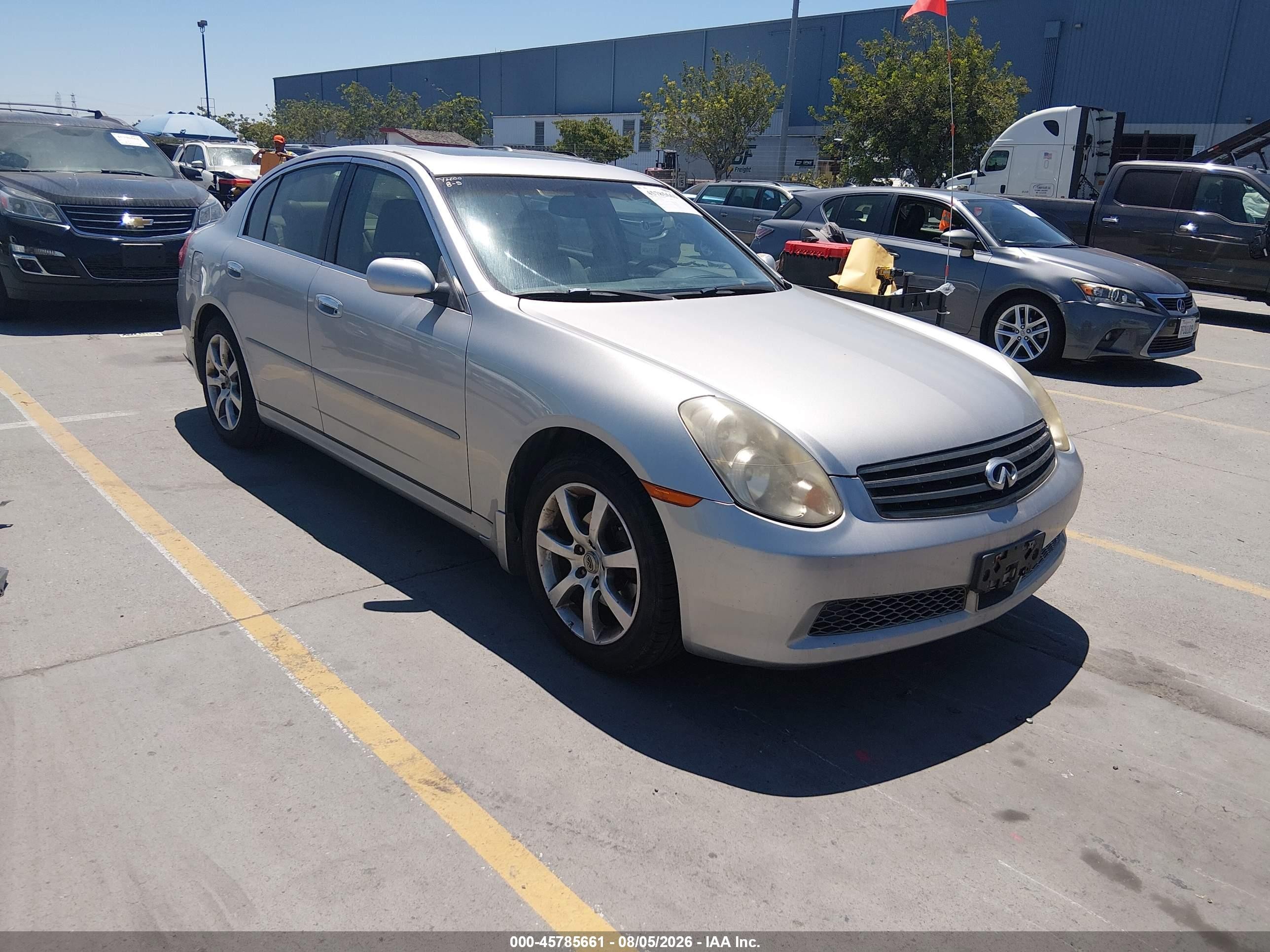 2005 Infiniti G35, VIN JNKCV51F55M308312 — Side