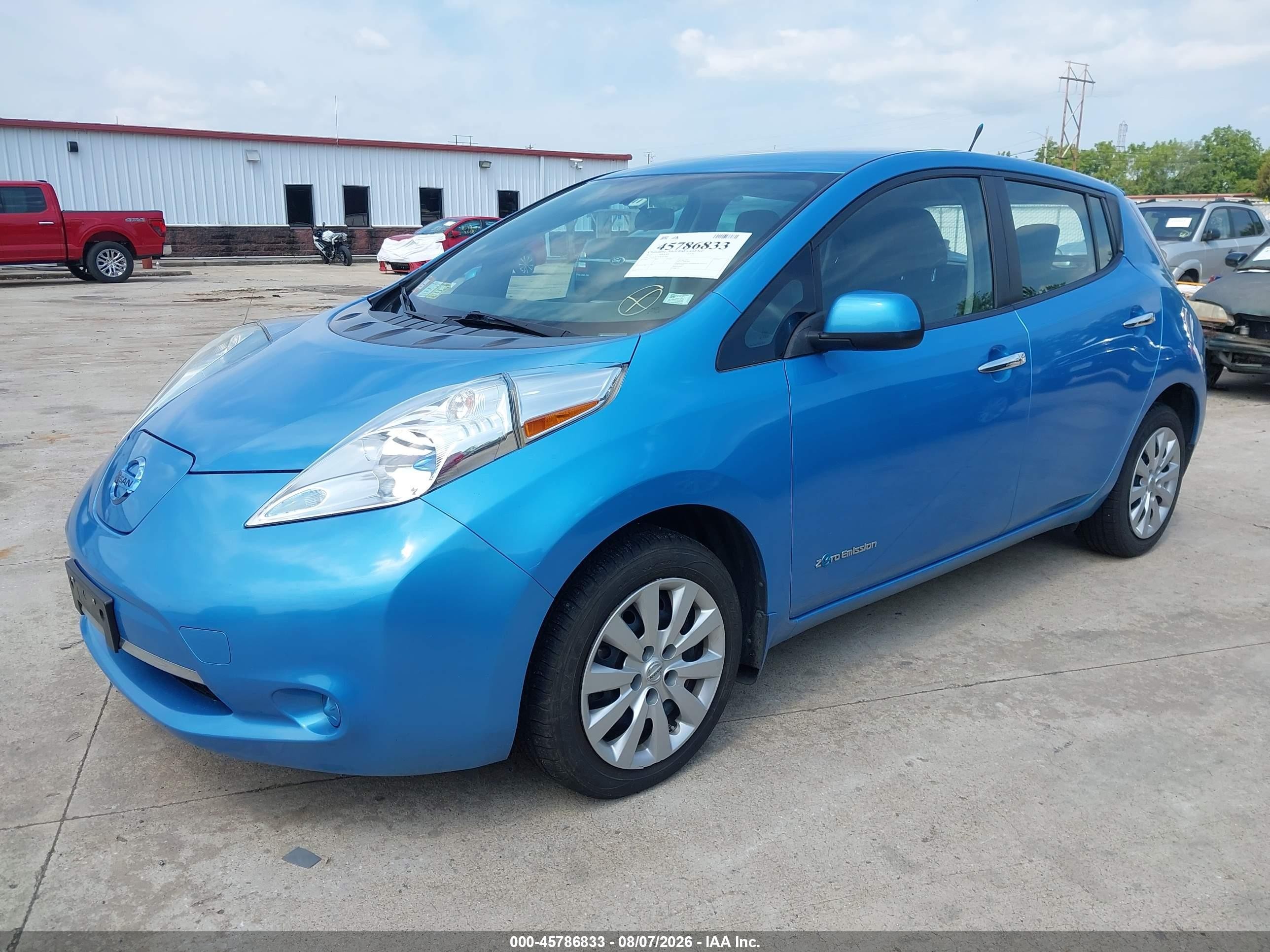 2013 Nissan LEAF S, VIN 1N4AZ0CP6DC421492 — Normal wear