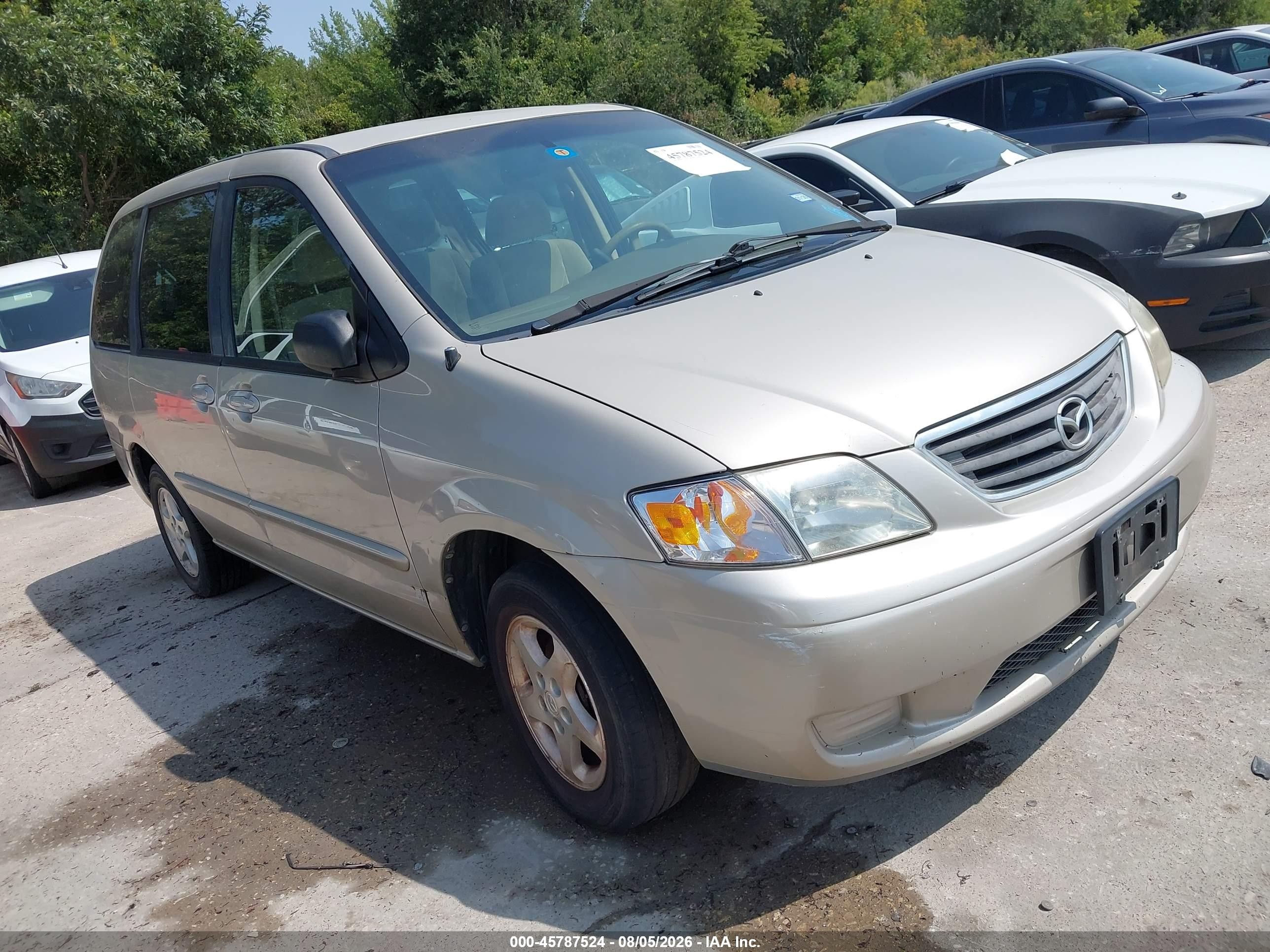 2001 Mazda MPV DX, VIN JM3LW28Y510184569 — Не указано