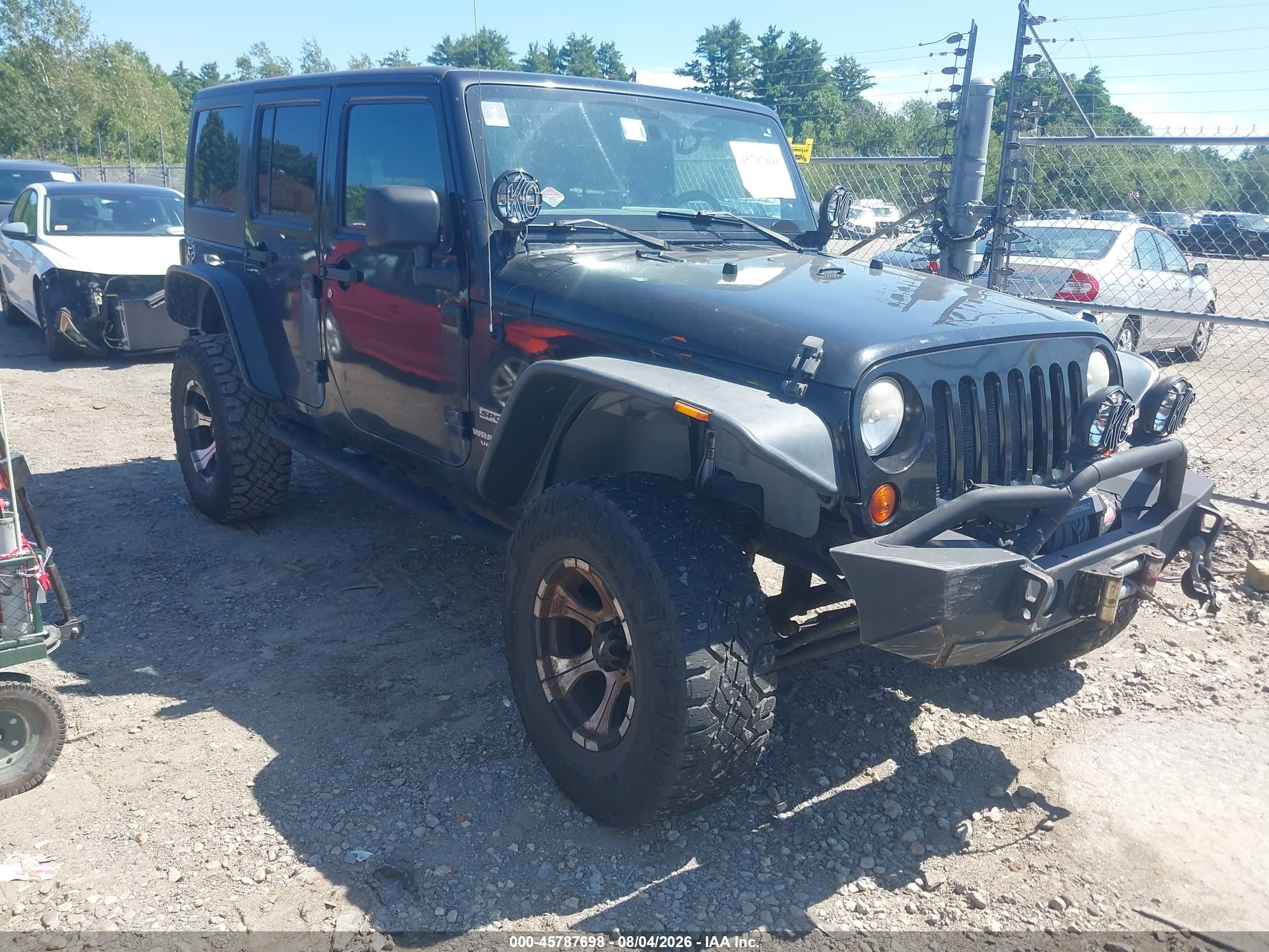 2011 Jeep Wrangler Unlimited Sport, VIN 1J4BA3H13BL625265 — Not stated