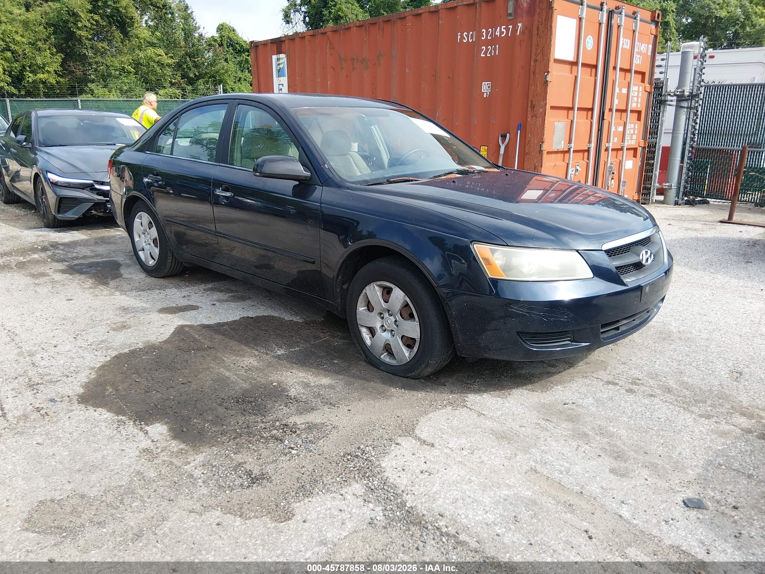 2007 Hyundai Sonata GLS, VIN 5NPET46C27H195019 — Normal wear