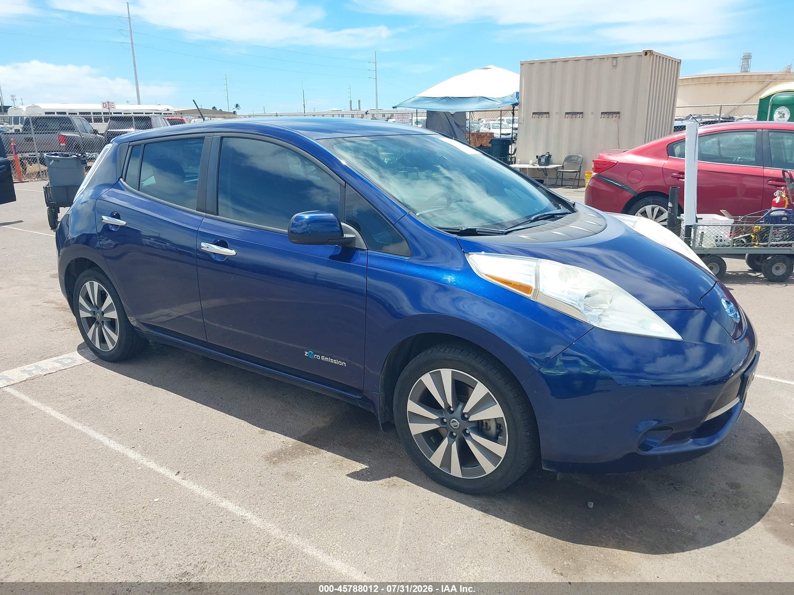 2016 Nissan LEAF S, VIN 1N4BZ0CP6GC307727 — Normal wear