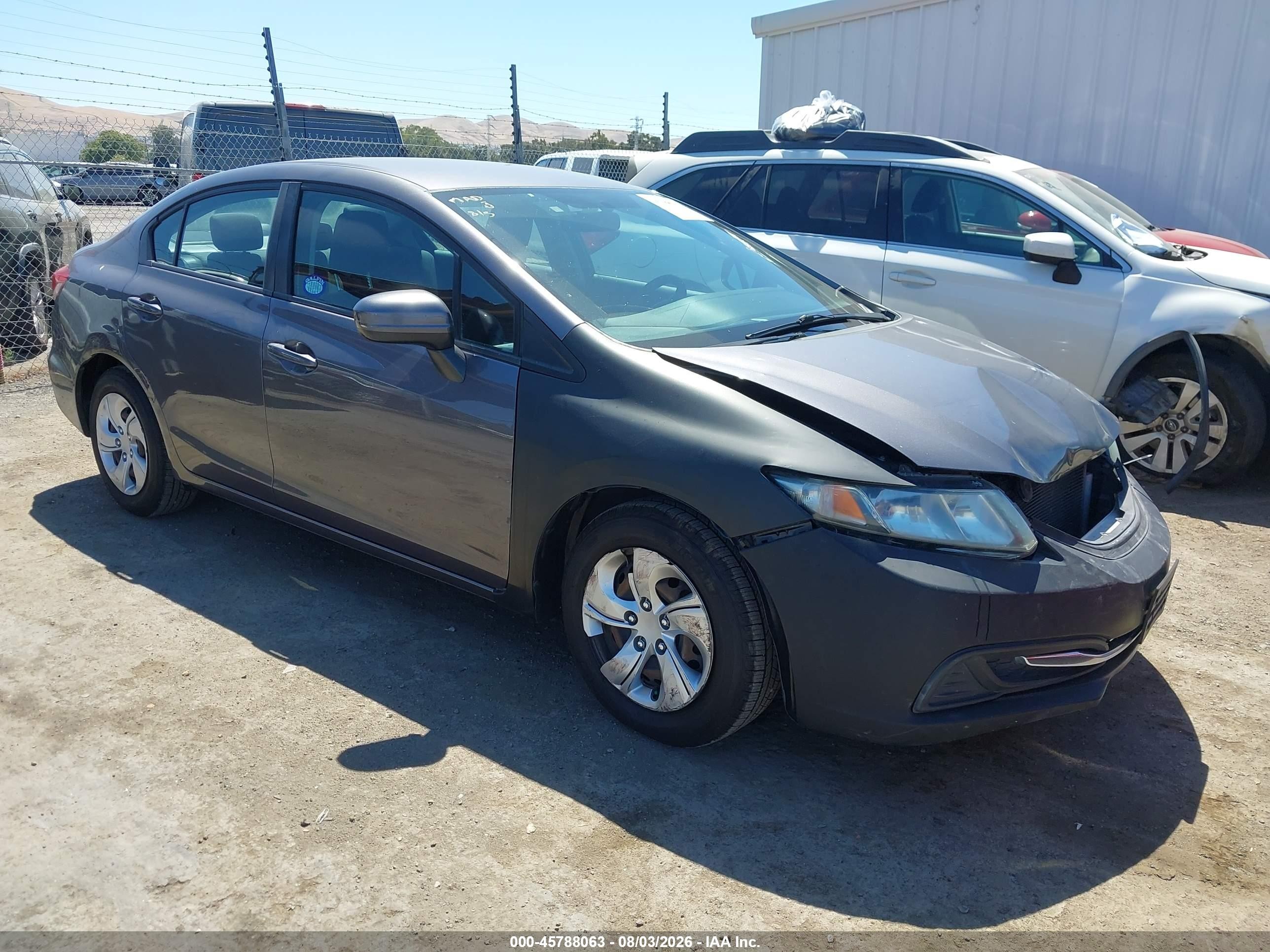 2014 Honda Civic LX, VIN 19XFB2F58EE271650 — Front end