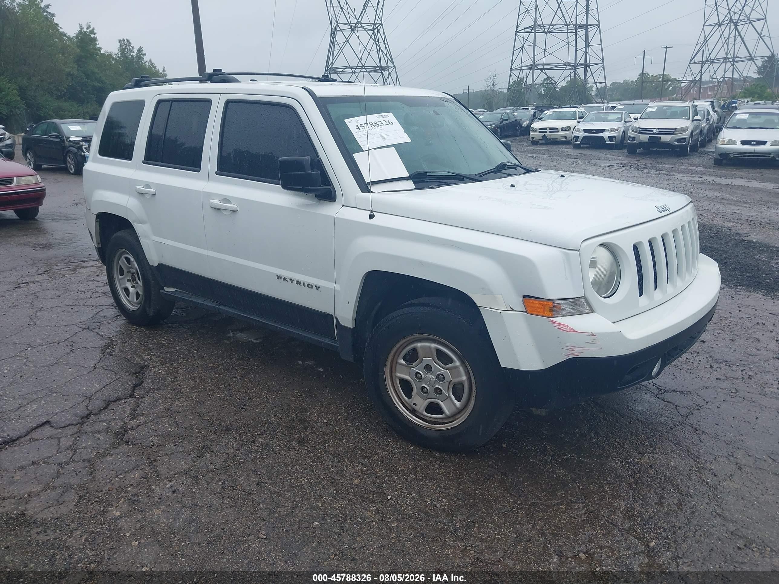 2016 Jeep Patriot Sport, VIN 1C4NJRBB6GD781714 — Normal wear