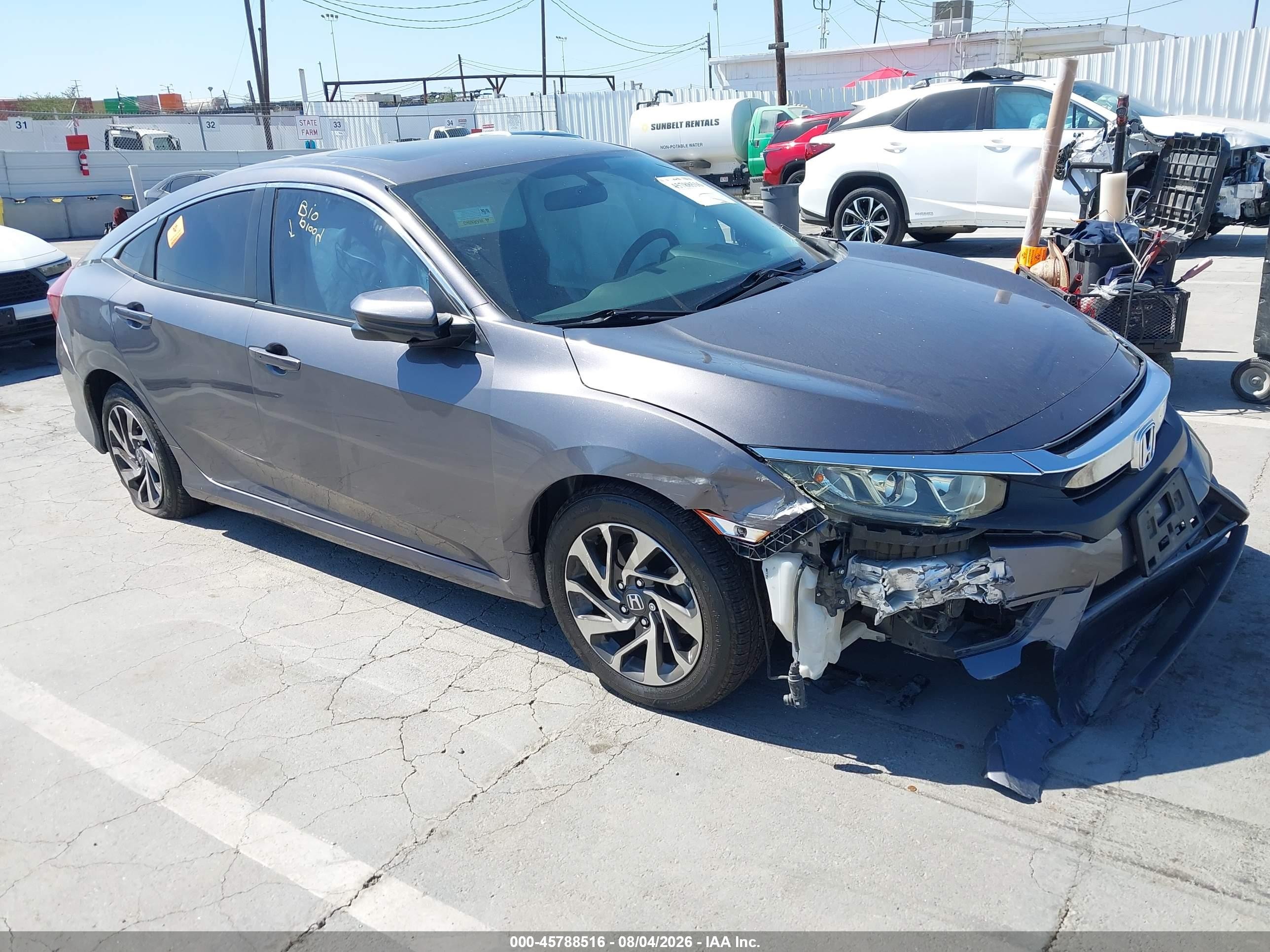 2018 Honda Civic EX, VIN 2HGFC2F77JH535214 — Side