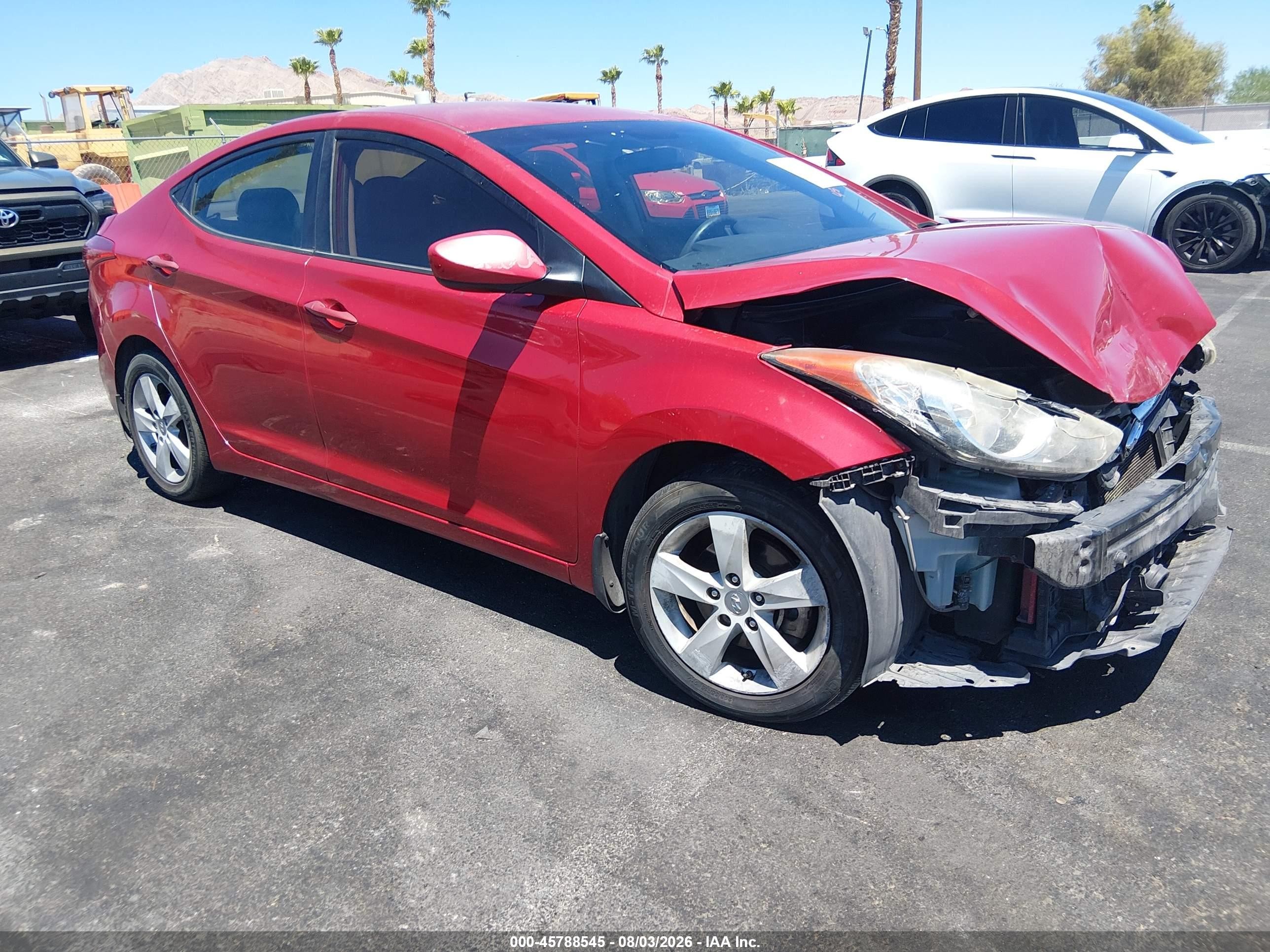 2013 Hyundai Elantra GLS, VIN KMHDH4AE9DU944126 — Theft recovery