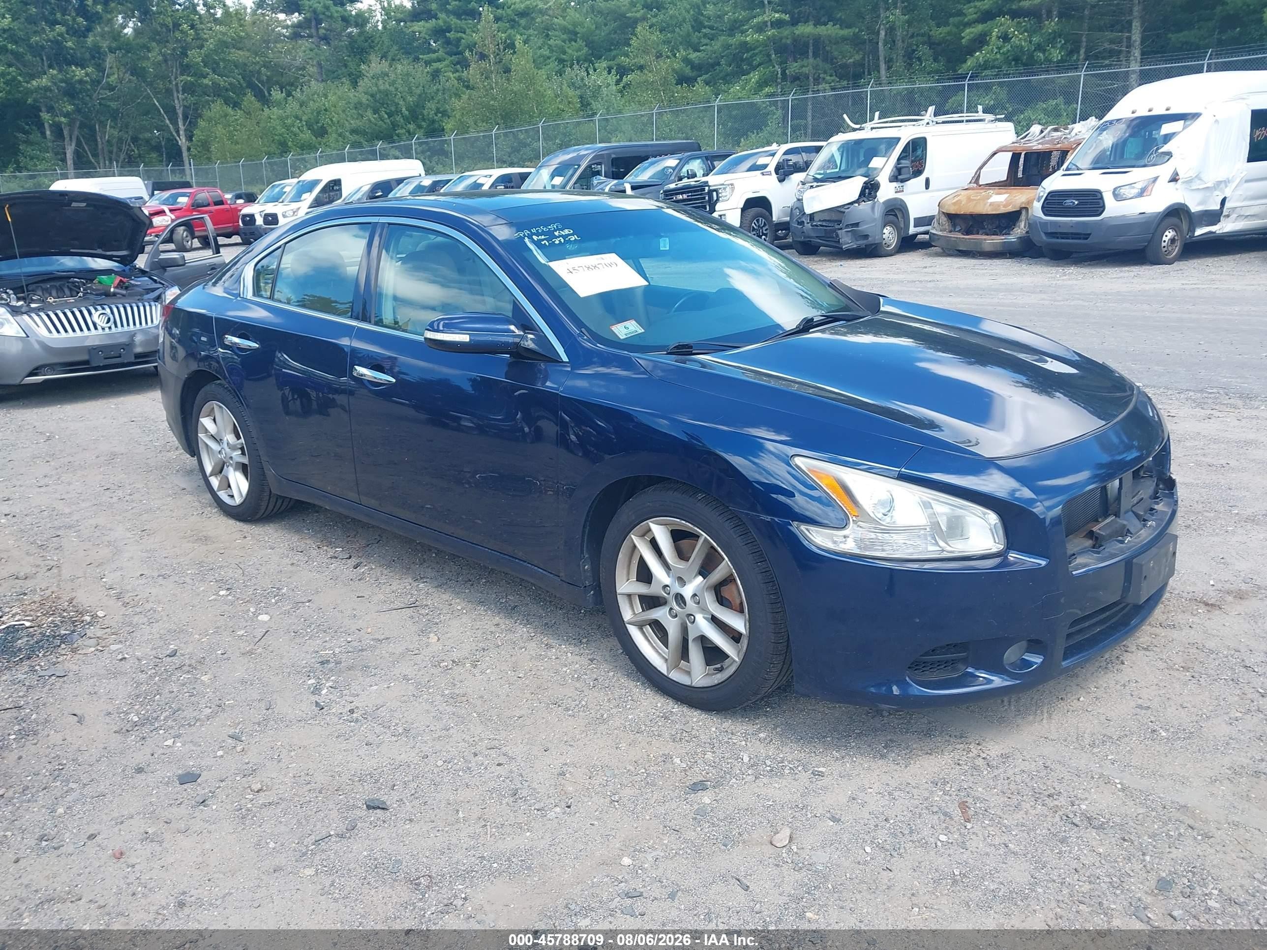 2009 Nissan Maxima SV, VIN 1N4AA51E59C815319 — Перед