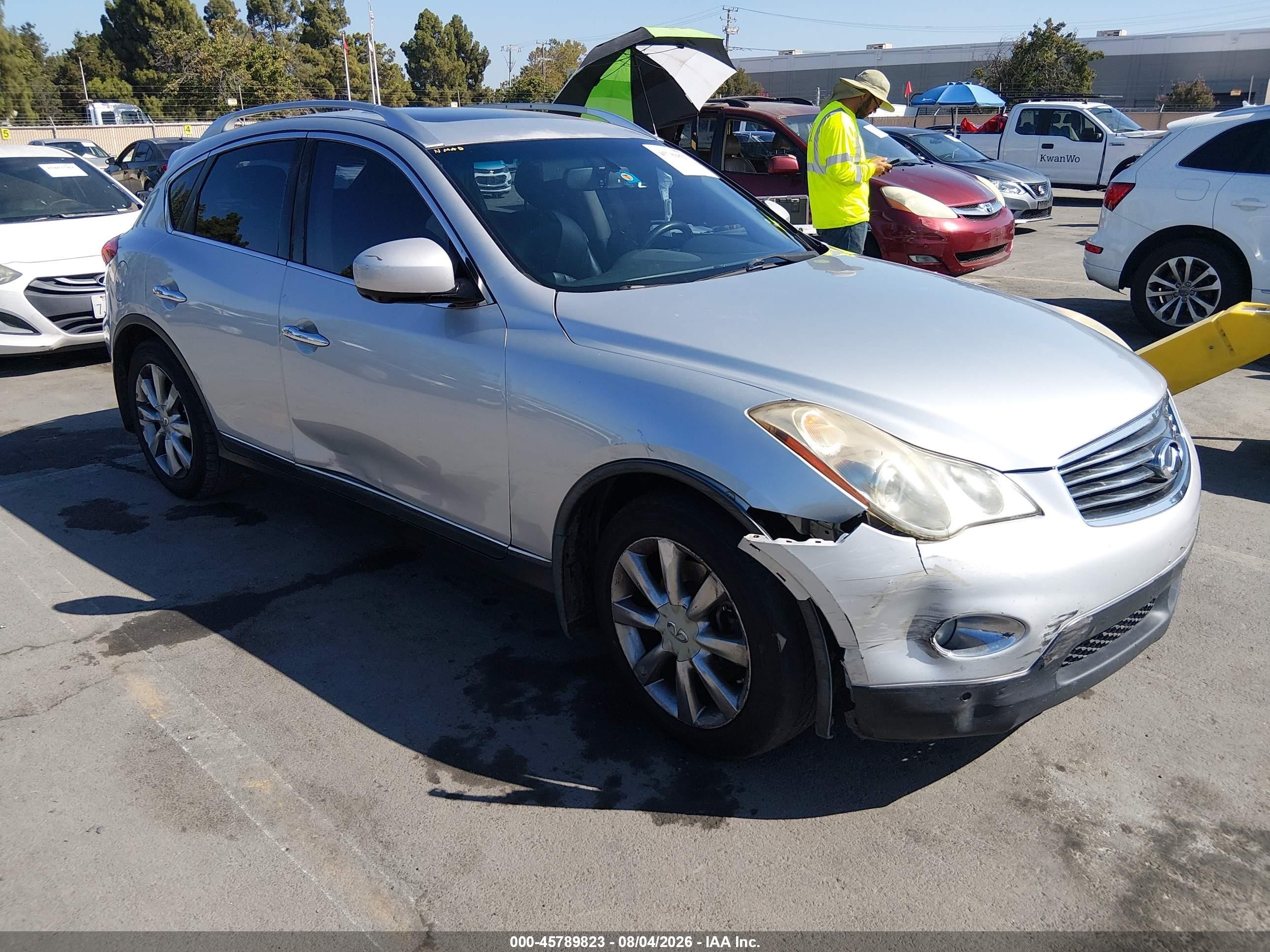 2012 Infiniti EX Journey, VIN JN1AJ0HP9CM401226 — Front end