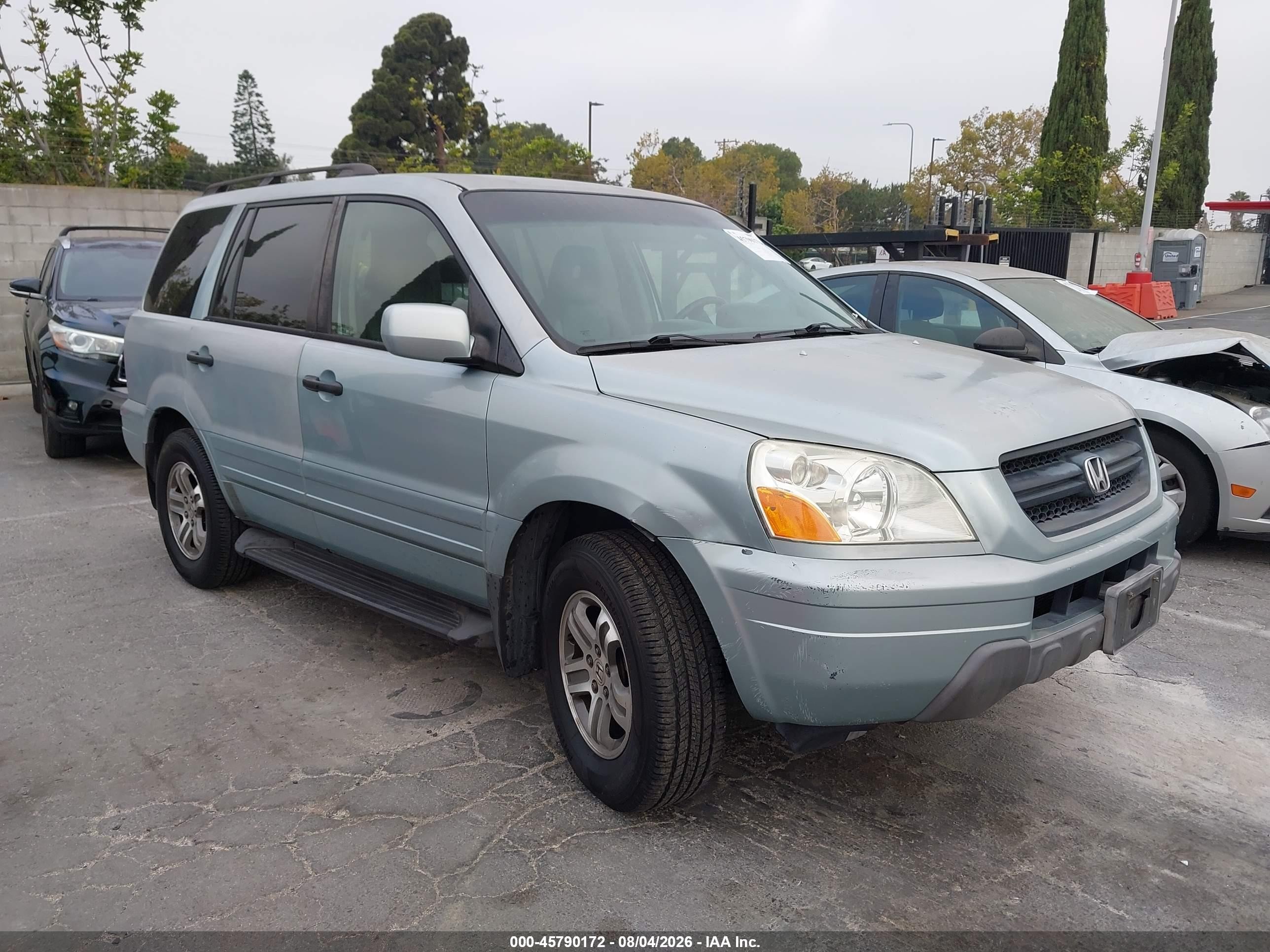2003 Honda Pilot EX, VIN 2HKYF18563H537695 — После угона