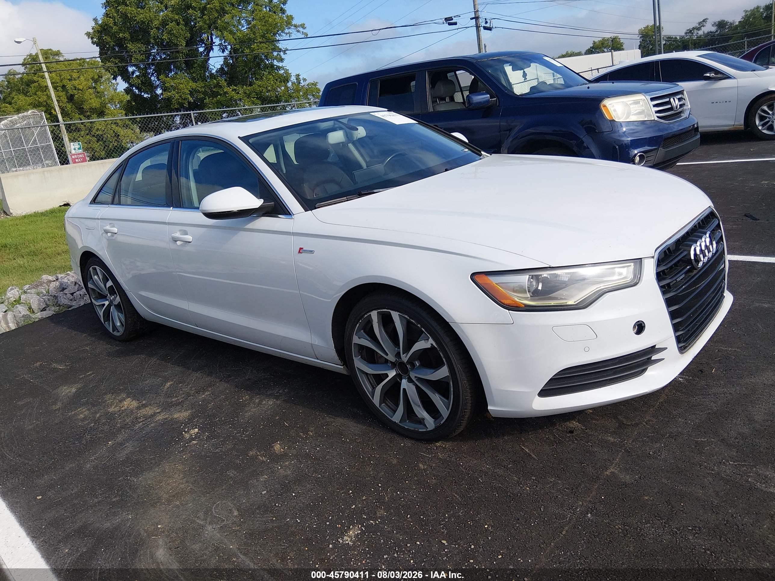 2012 Audi A6 Premium Plus, VIN WAUGGAFC9CN101785 — Normal wear