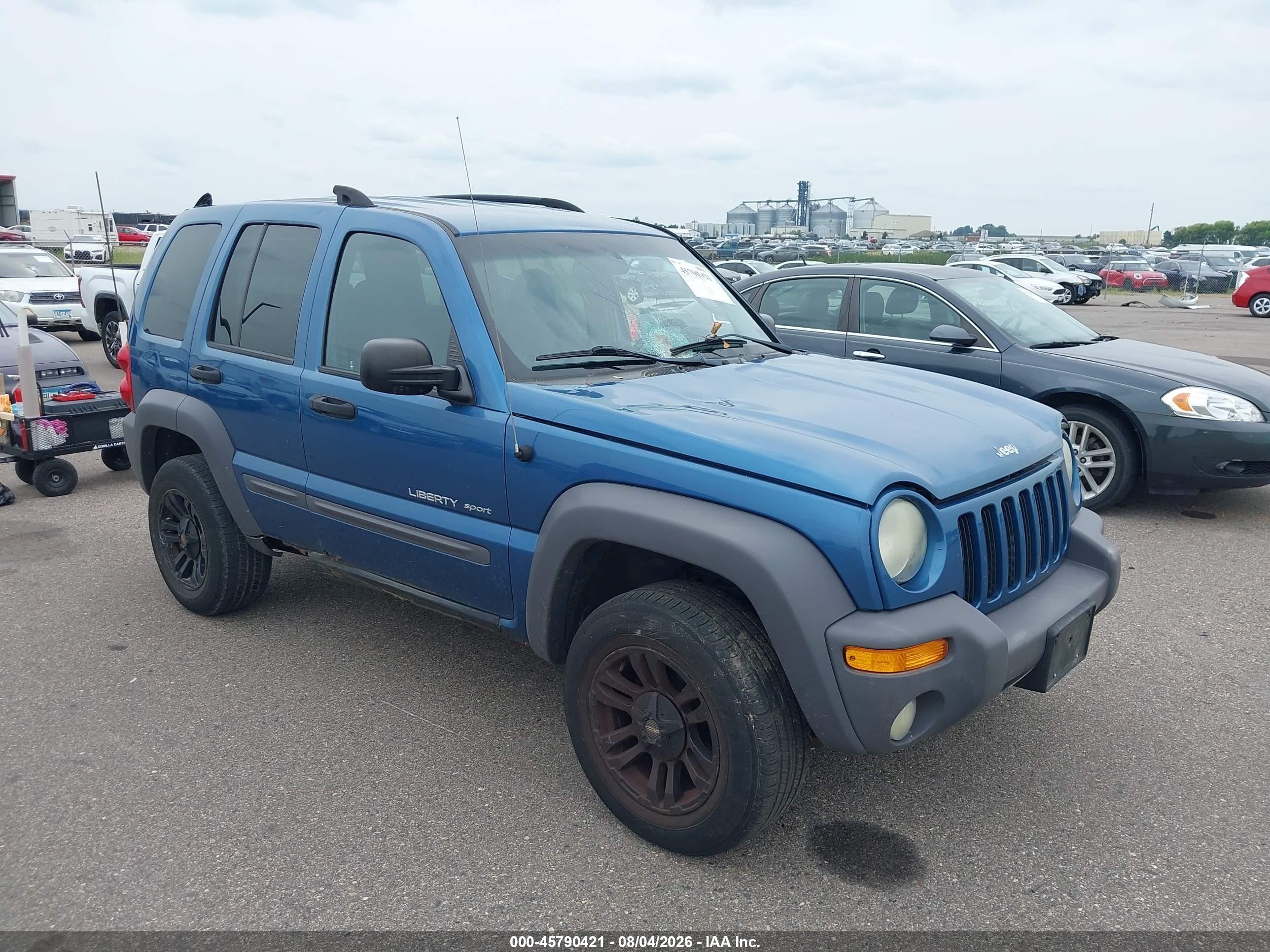 2003 Jeep Liberty Sport, VIN 1J4GL48K53W679679 — Roof