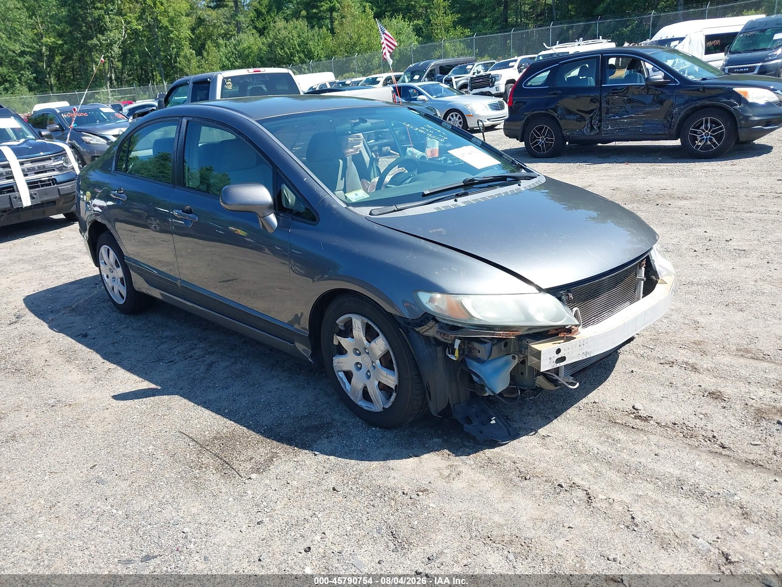 2010 Honda Civic LX, VIN 2HGFA1F59AH304460 — Front end