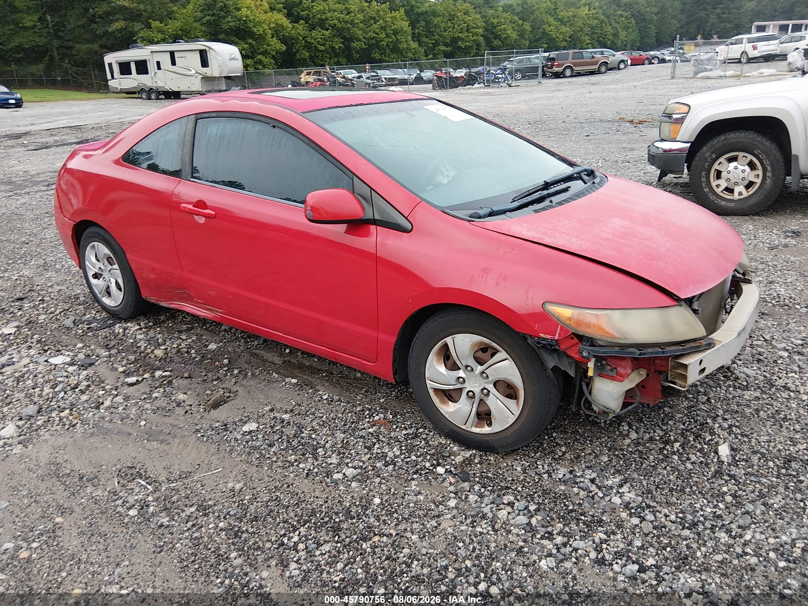 2008 Honda Civic EX, VIN 2HGFG12878H557611 — All over