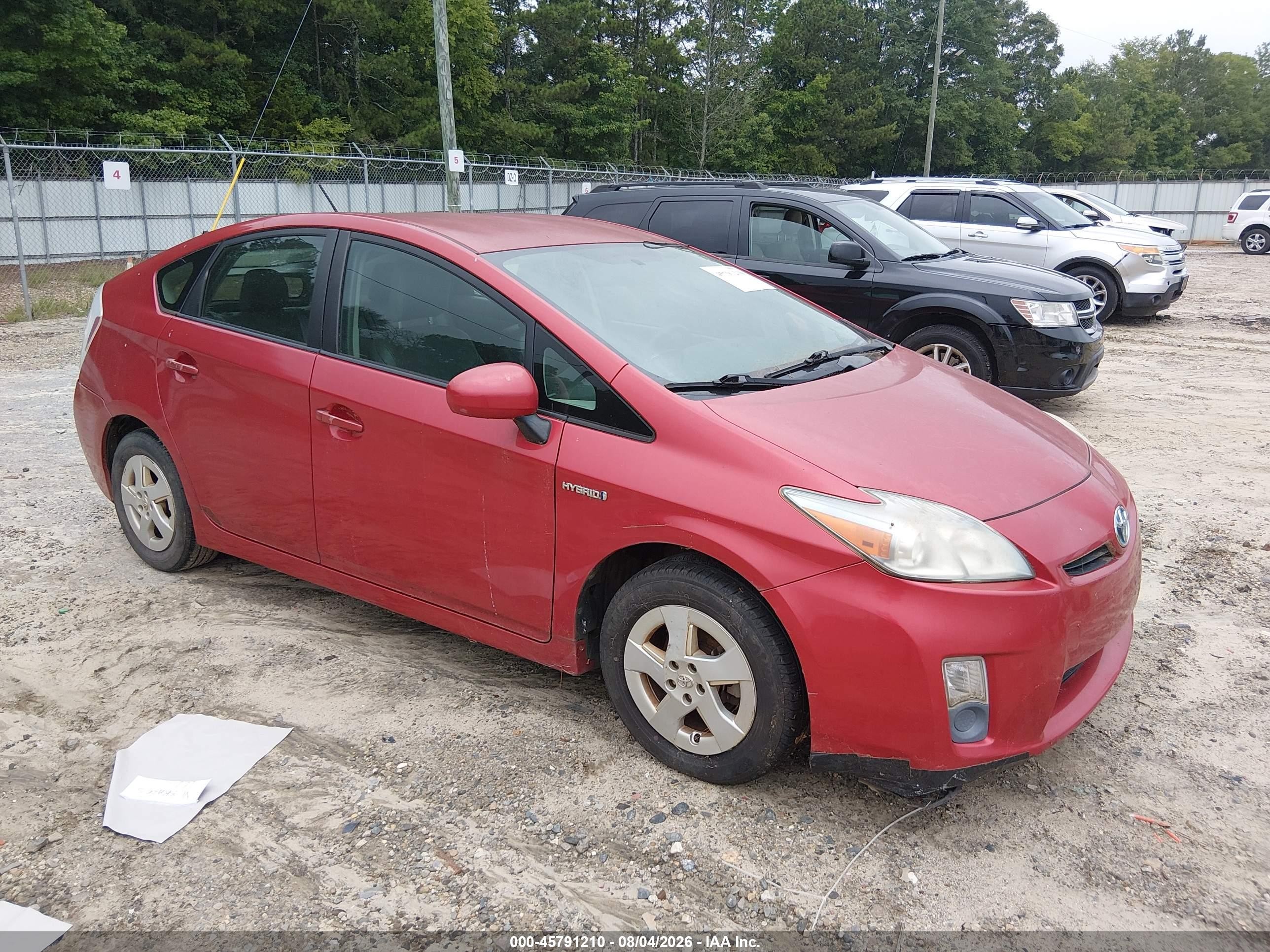 2010 Toyota Prius IV, VIN JTDKN3DU9A5175439 — Normal wear