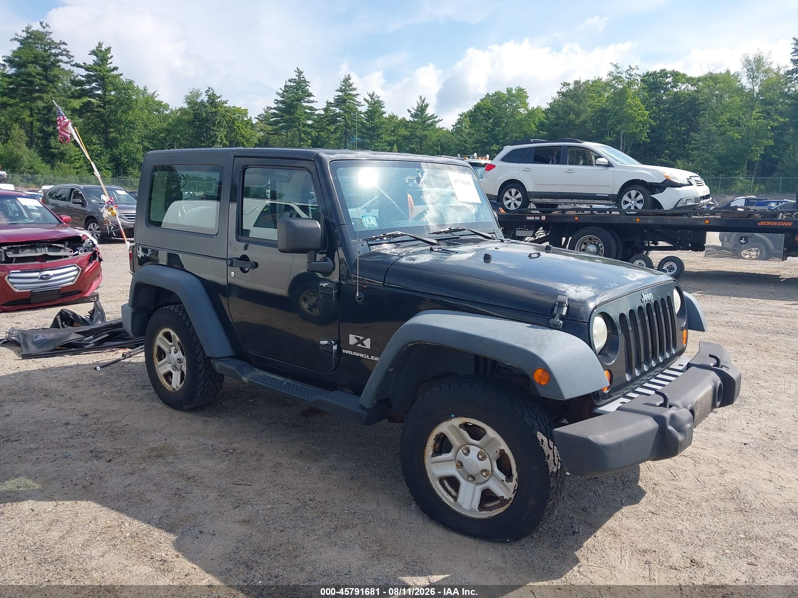 2007 Jeep Wrangler X, VIN 1J4FA24177L226917 — Normal wear
