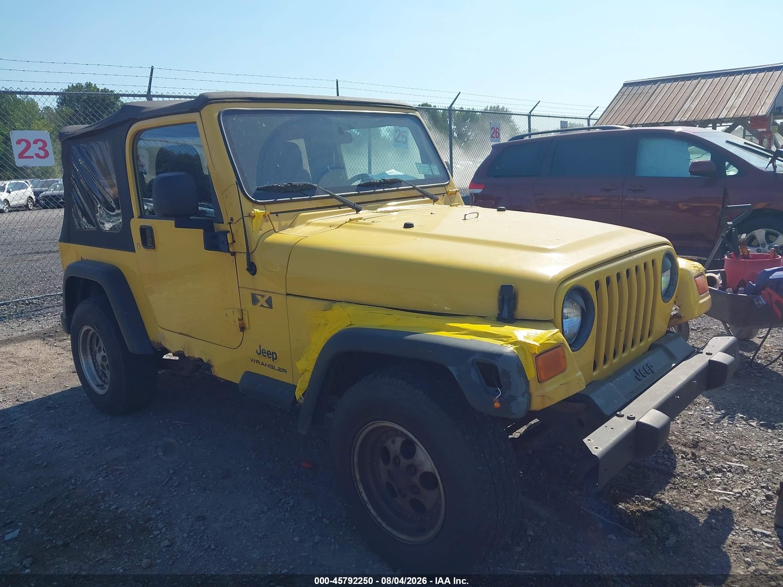 2004 Jeep Wrangler X, VIN 1J4FA39S04P796849 — Normal wear