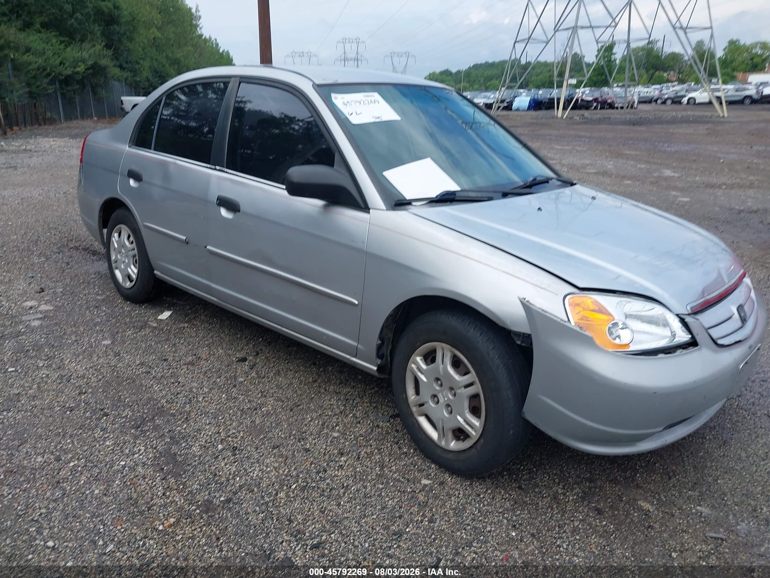 2001 Honda Civic LX, VIN JHMES16521S010154 — Normal wear