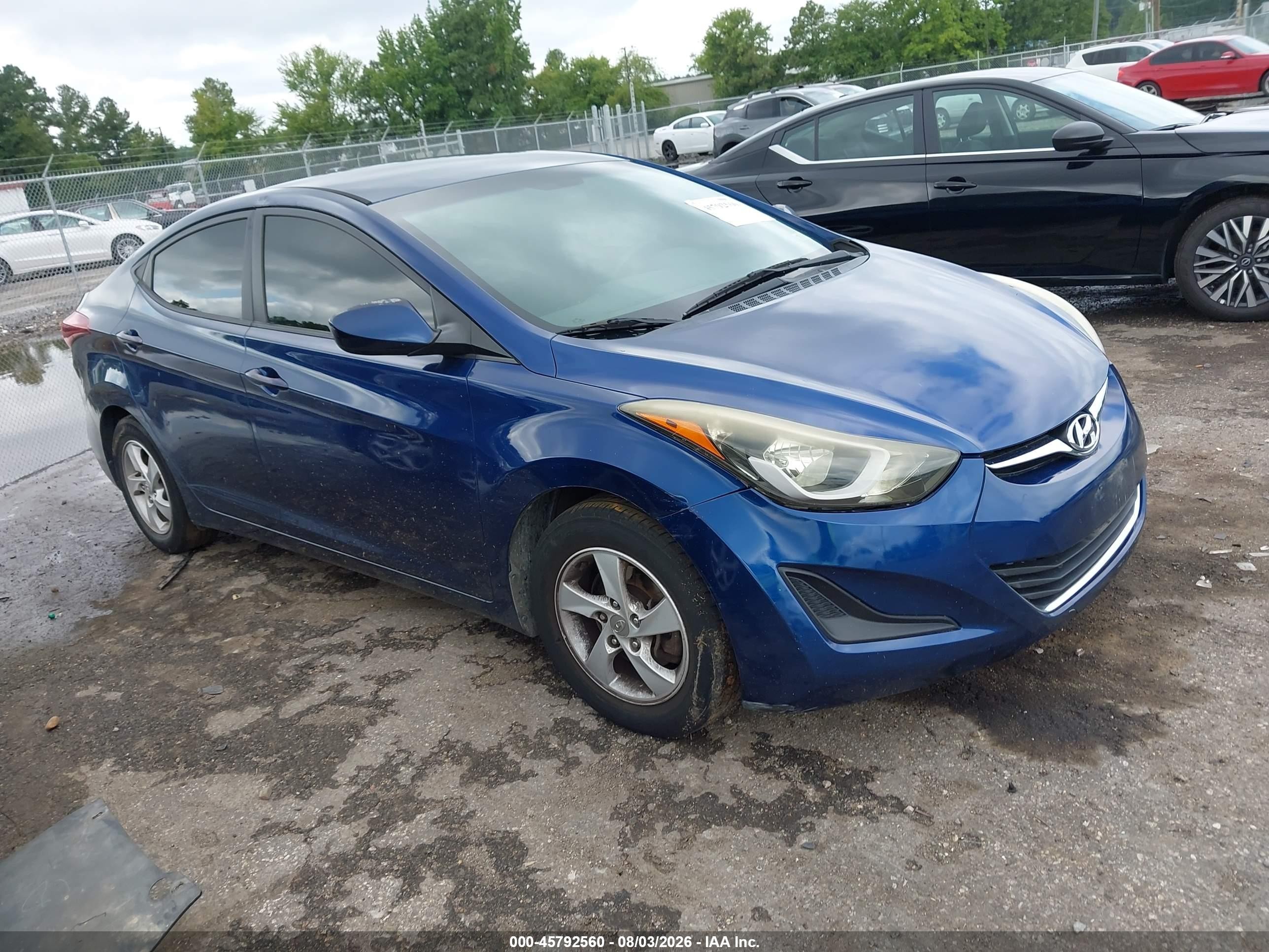 2015 Hyundai Elantra SE, VIN 5NPDH4AE8FH609229 — Normal wear