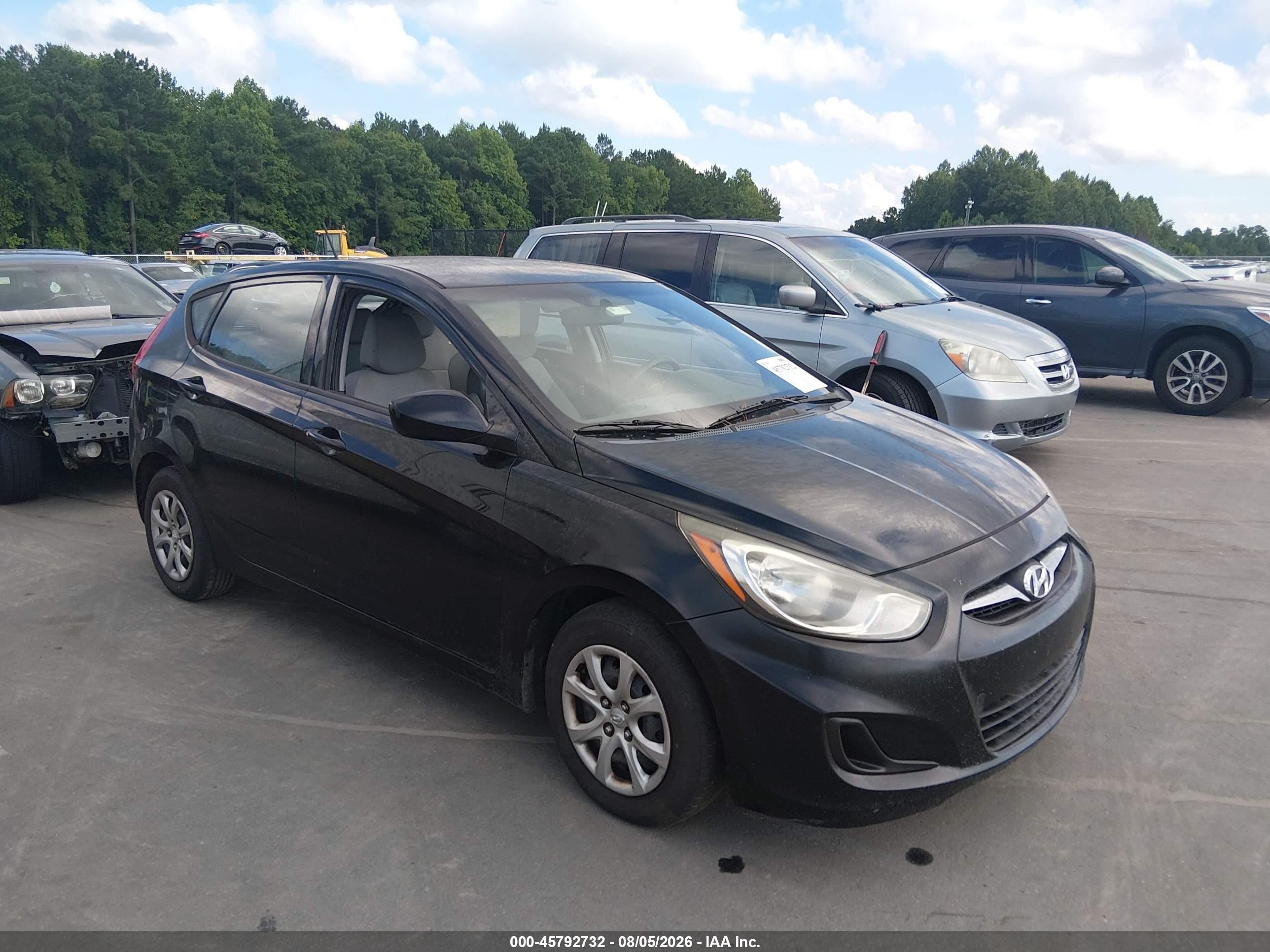 2012 Hyundai Accent GS, VIN KMHCT5AEXCU032815 — Normal wear
