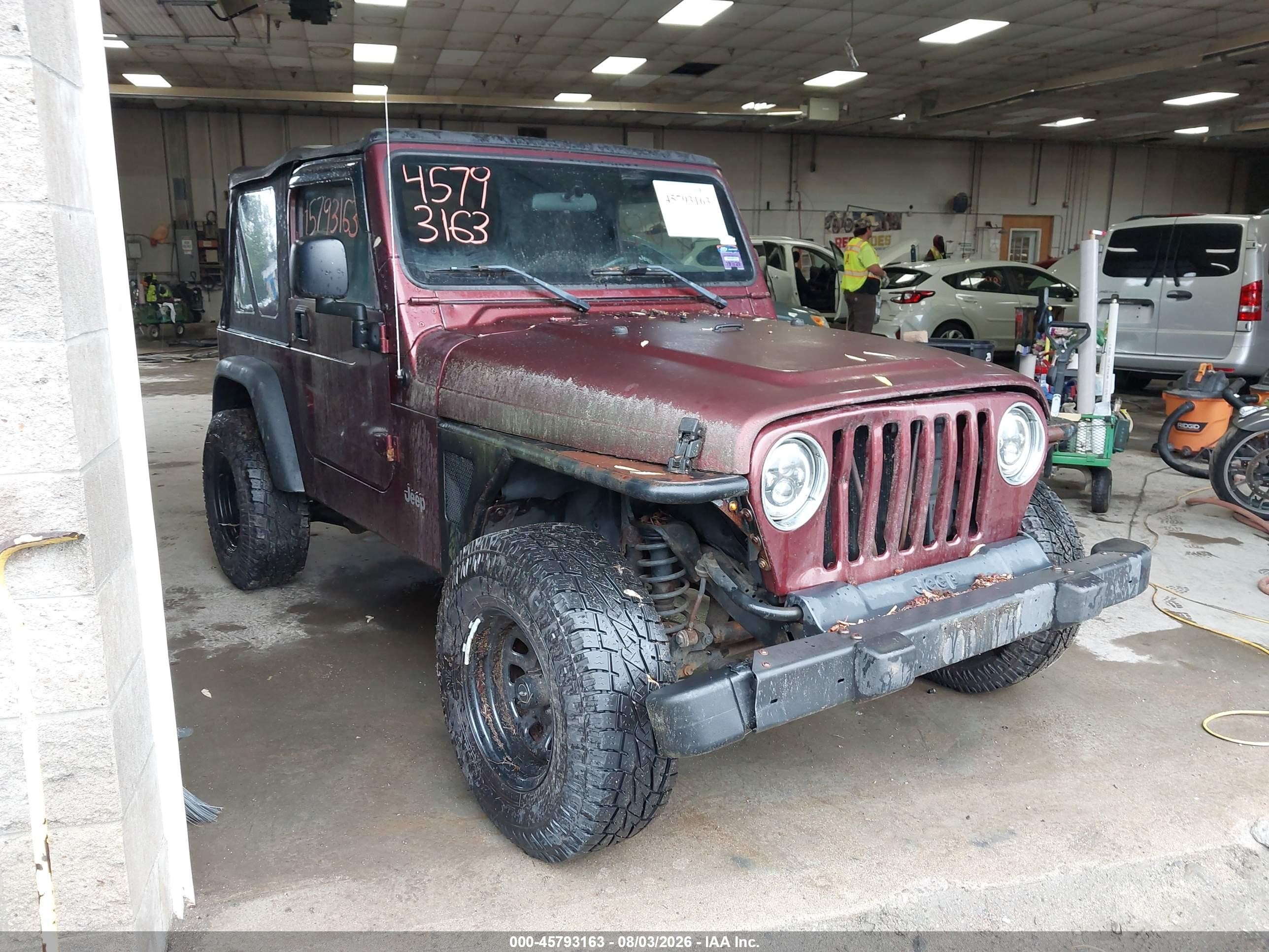 2003 Jeep Wrangler SE, VIN 1J4FA29193P361957 — Normal wear
