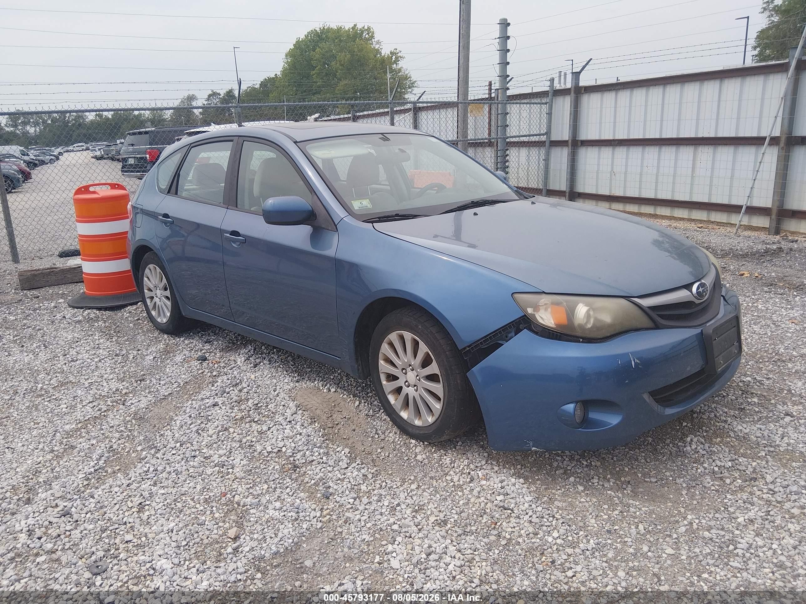 2010 Subaru Impreza i Premium, VIN JF1GH6B6XAH826598 — Normal wear