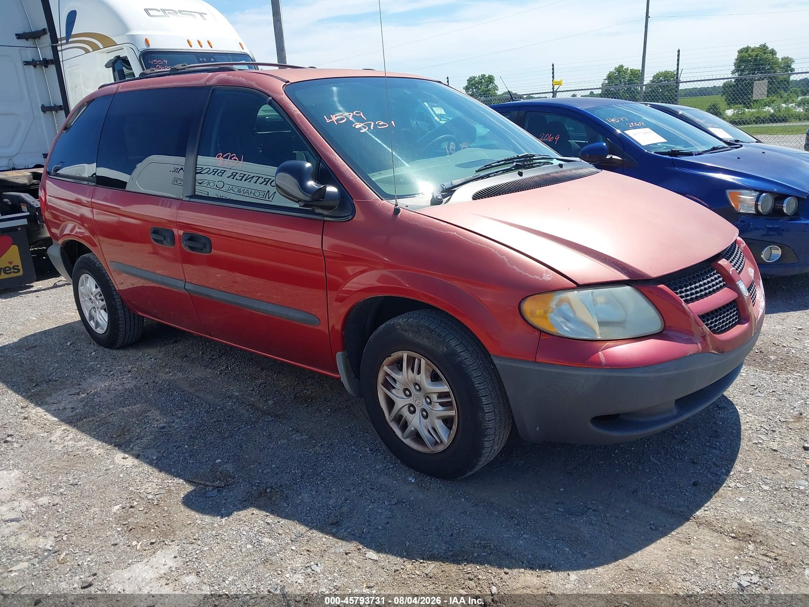 2003 Dodge Caravan SE, VIN 1D4GP25393B132078 — Normal wear