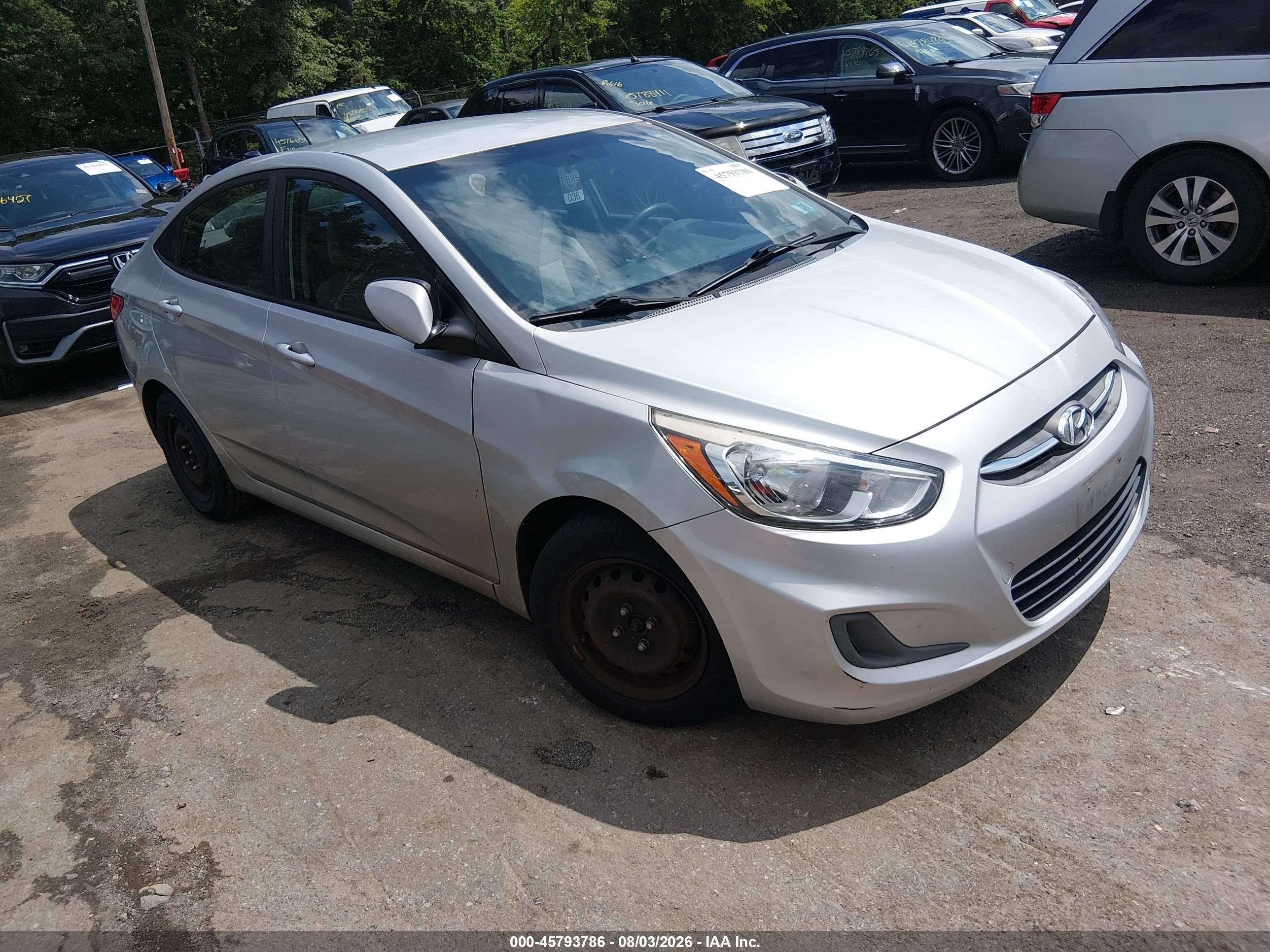 2016 Hyundai Accent SE, VIN KMHCT4AE8GU009887 — Normal wear