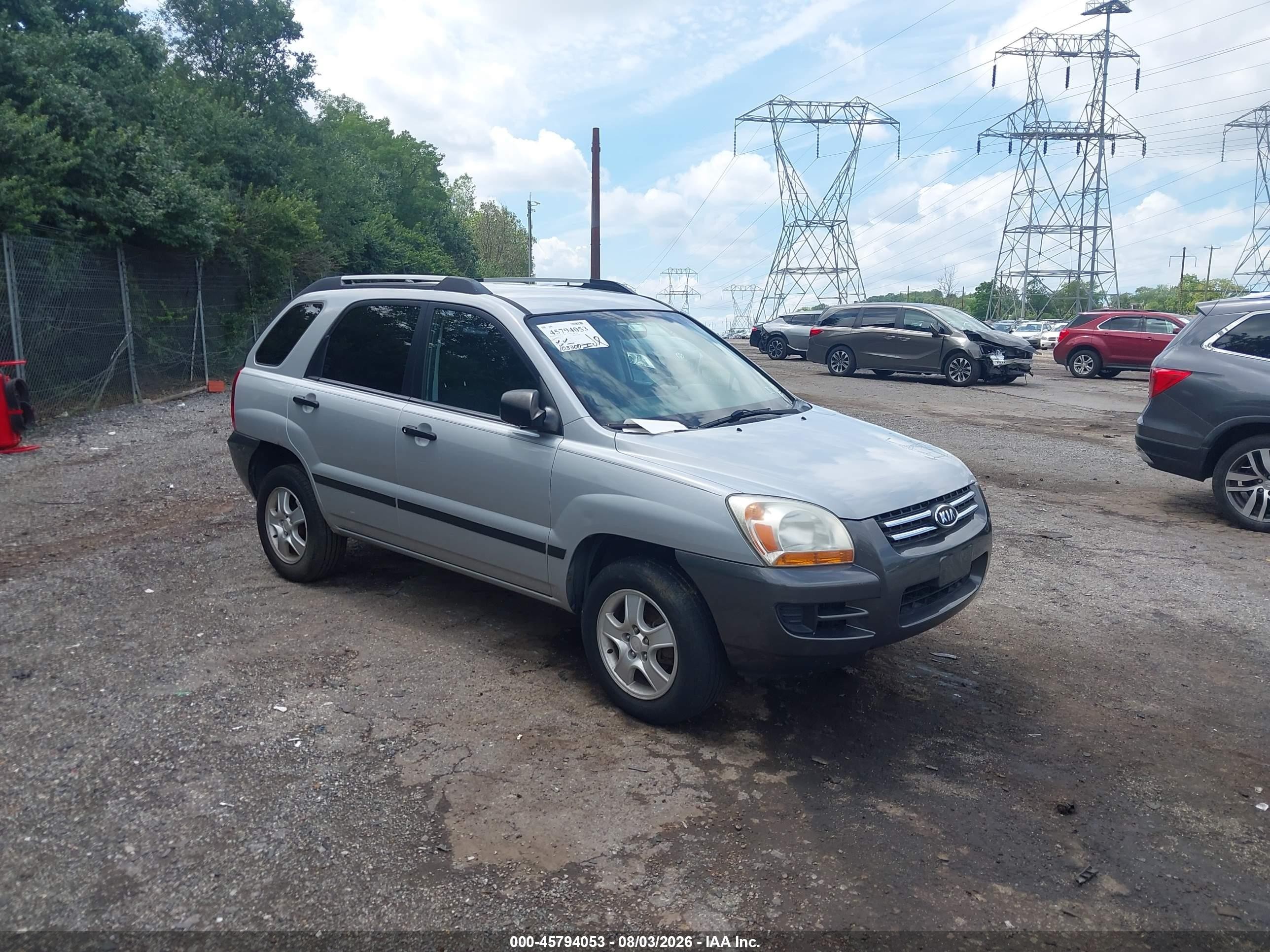 2007 Kia Sportage LX, VIN KNDJF724X77429286 — Normal wear