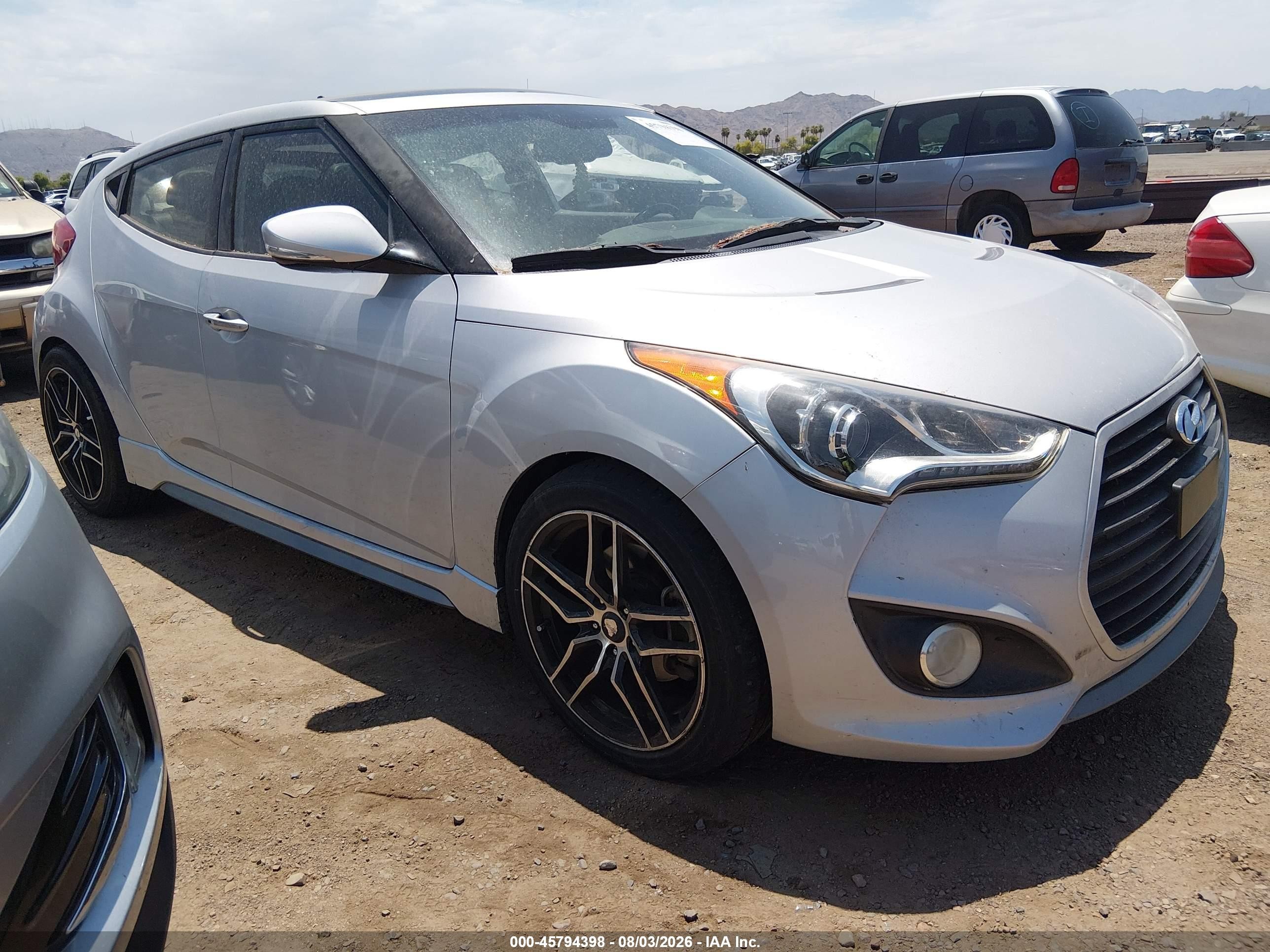 2013 Hyundai Veloster Turbo, VIN KMHTC6AE6DU104634 — Normal wear