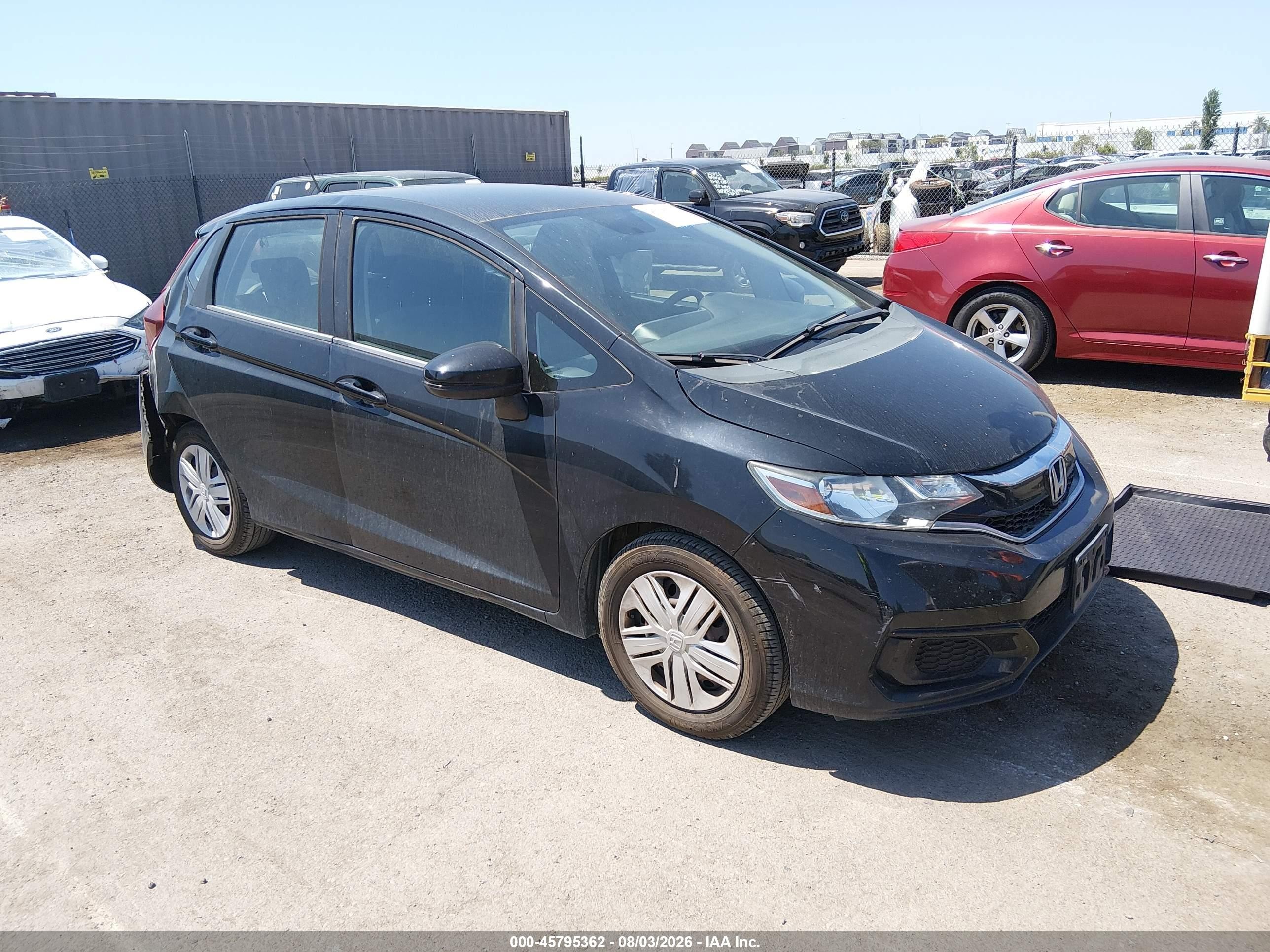 2019 Honda Fit LX, VIN 3HGGK5H4XKM703507 — Rear end