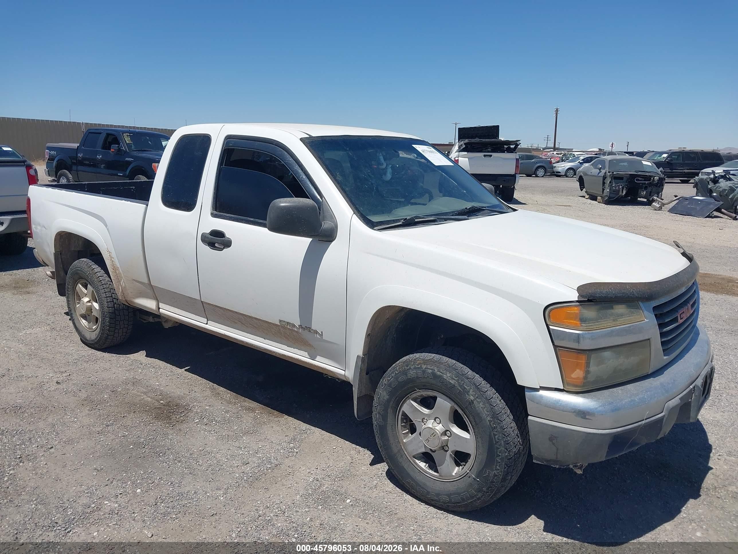 2004 GMC Canyon SLE Z71, VIN 1GTDT196548128926 — Normal wear