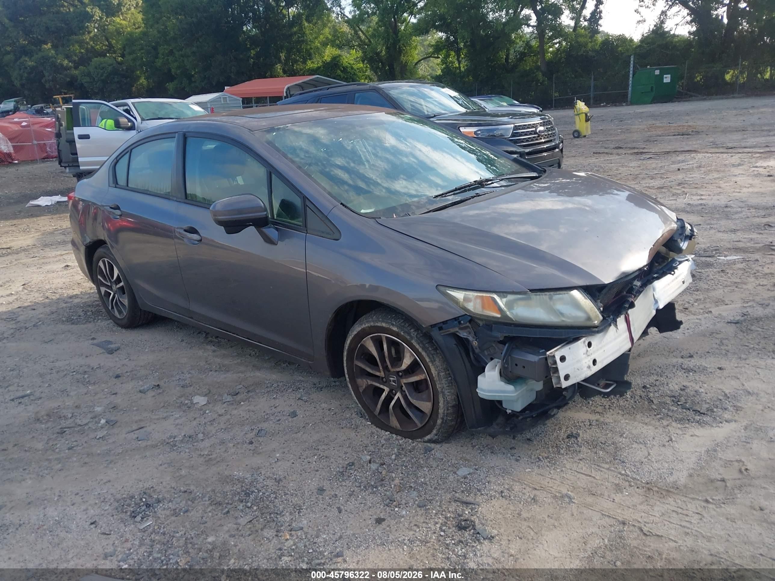 2014 Honda Civic EX, VIN 2HGFB2F81EH554598 — Biohazard / chemical