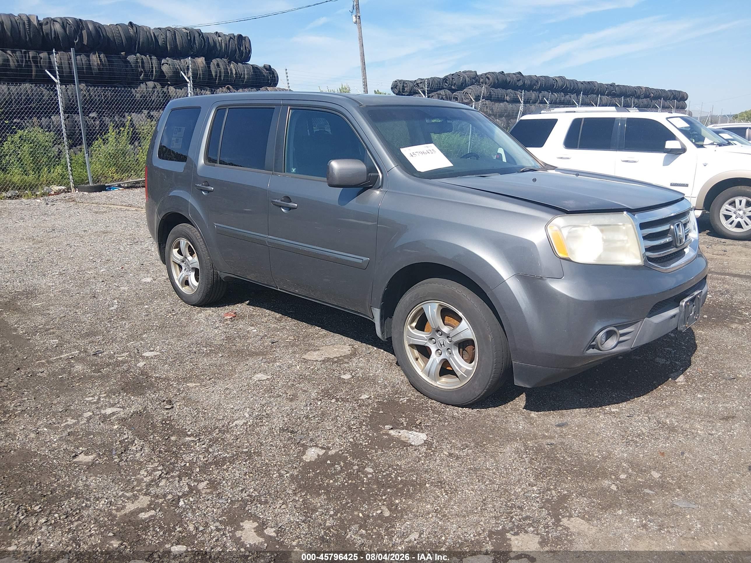 2012 Honda Pilot EX-L, VIN 5FNYF4H69CB046627 — Обычный износ