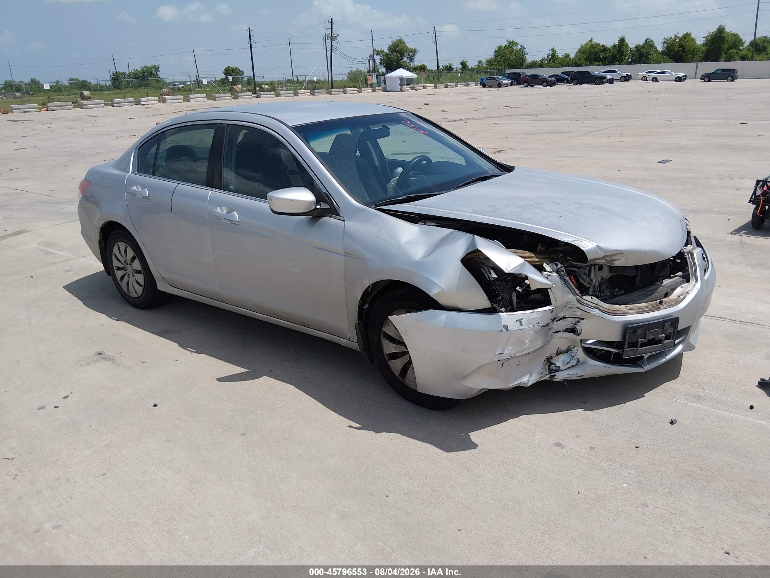 2012 Honda Accord LX, VIN 1HGCP2F3XCA209221 — Перед