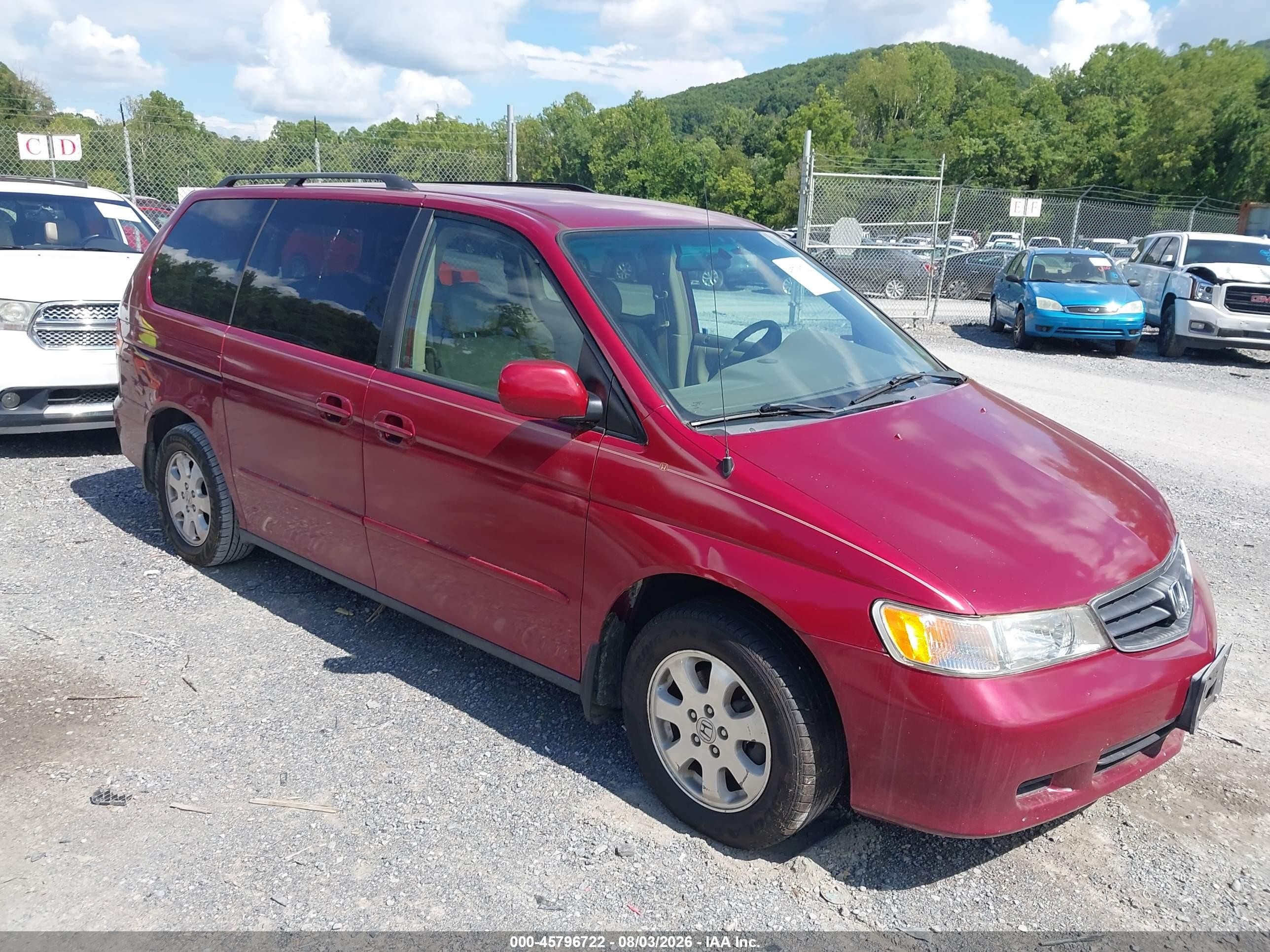 2004 Honda Odyssey EX-L, VIN 5FNRL18974B021703 — Normal wear
