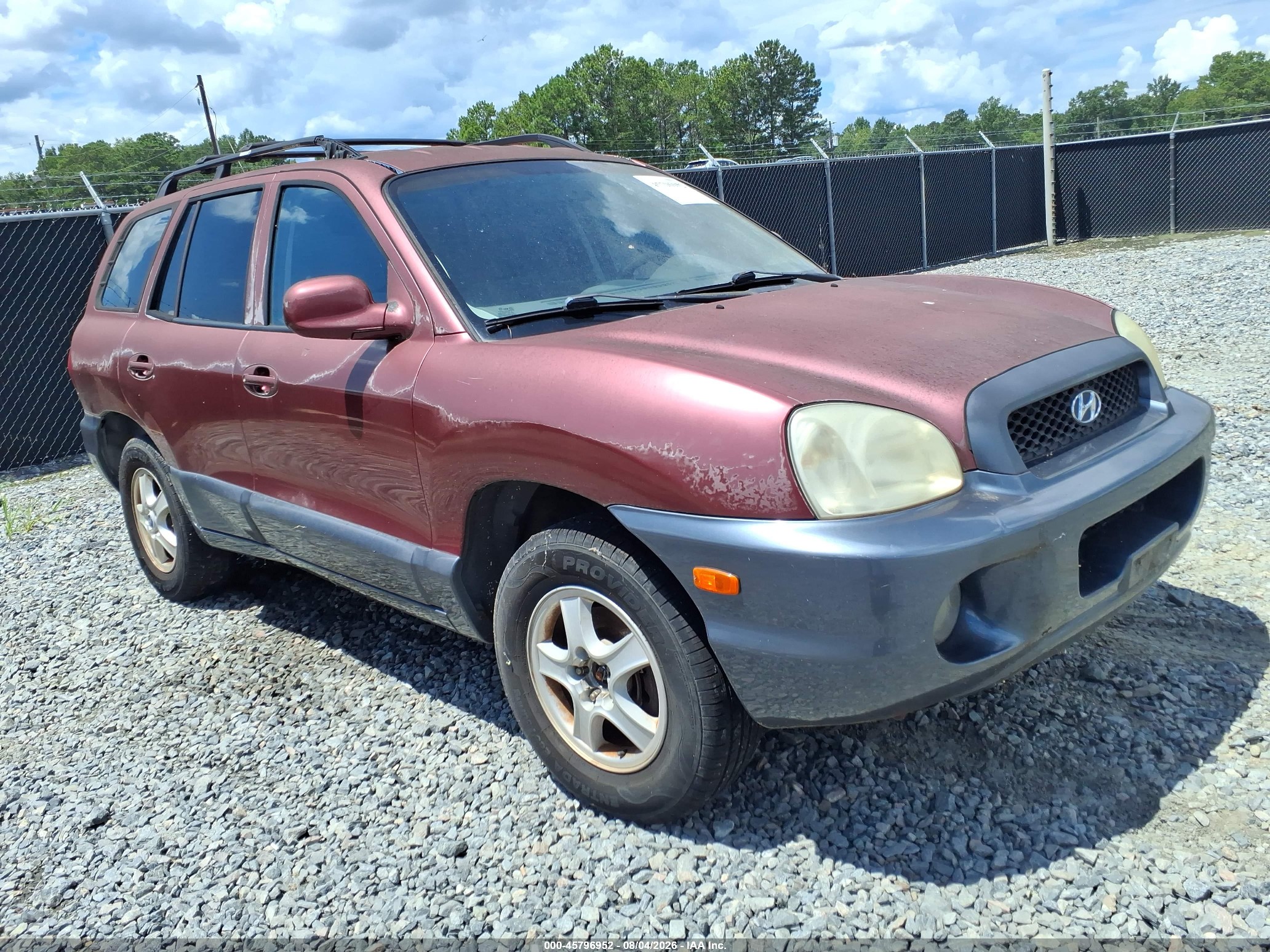 2004 Hyundai Santa Fe GLS, VIN KM8SC13D64U650496 — Normal wear