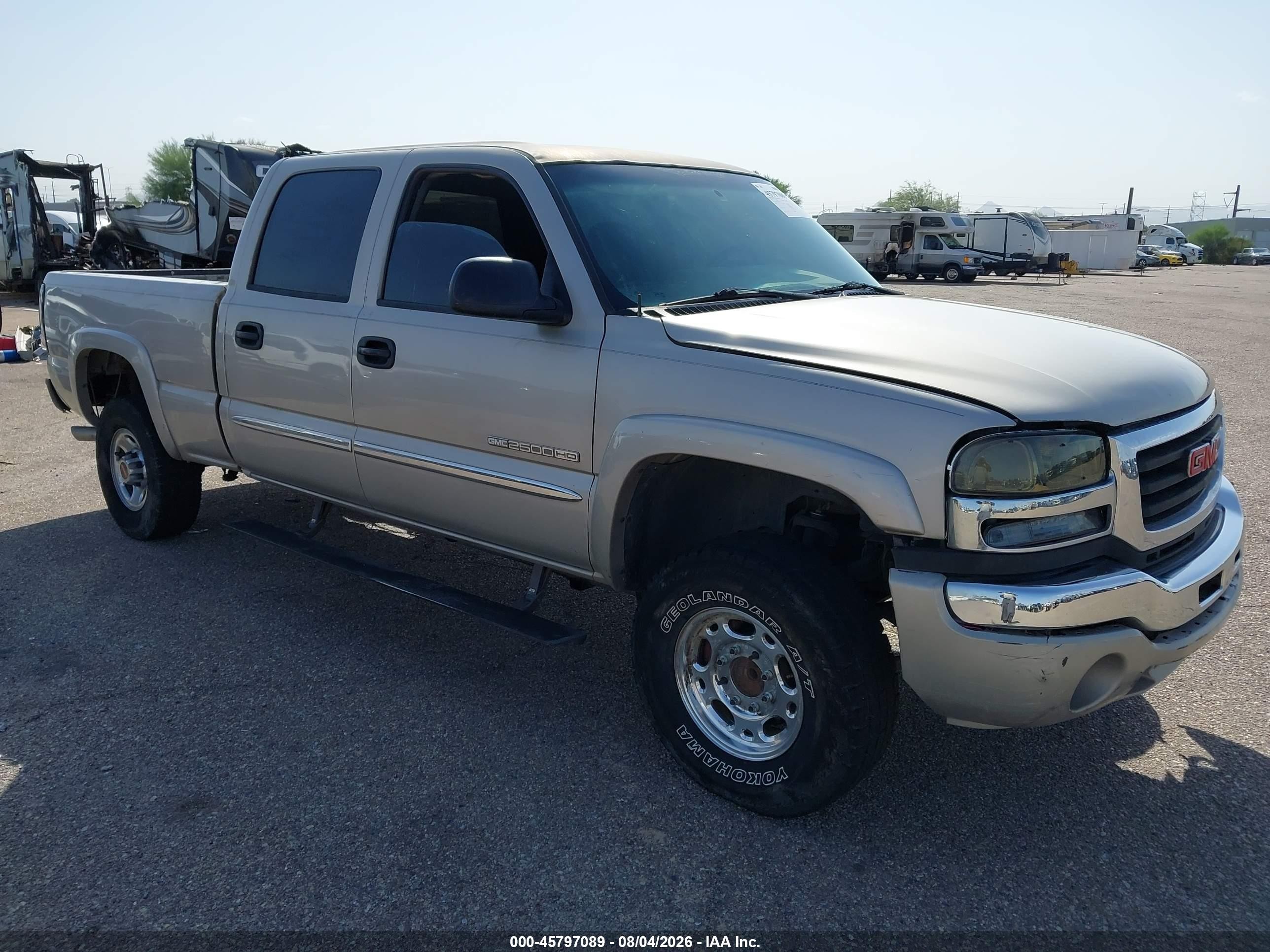 2004 GMC Sierra 2500HD Work Truck, VIN 1GTHC23U74F149321 — Theft recovery