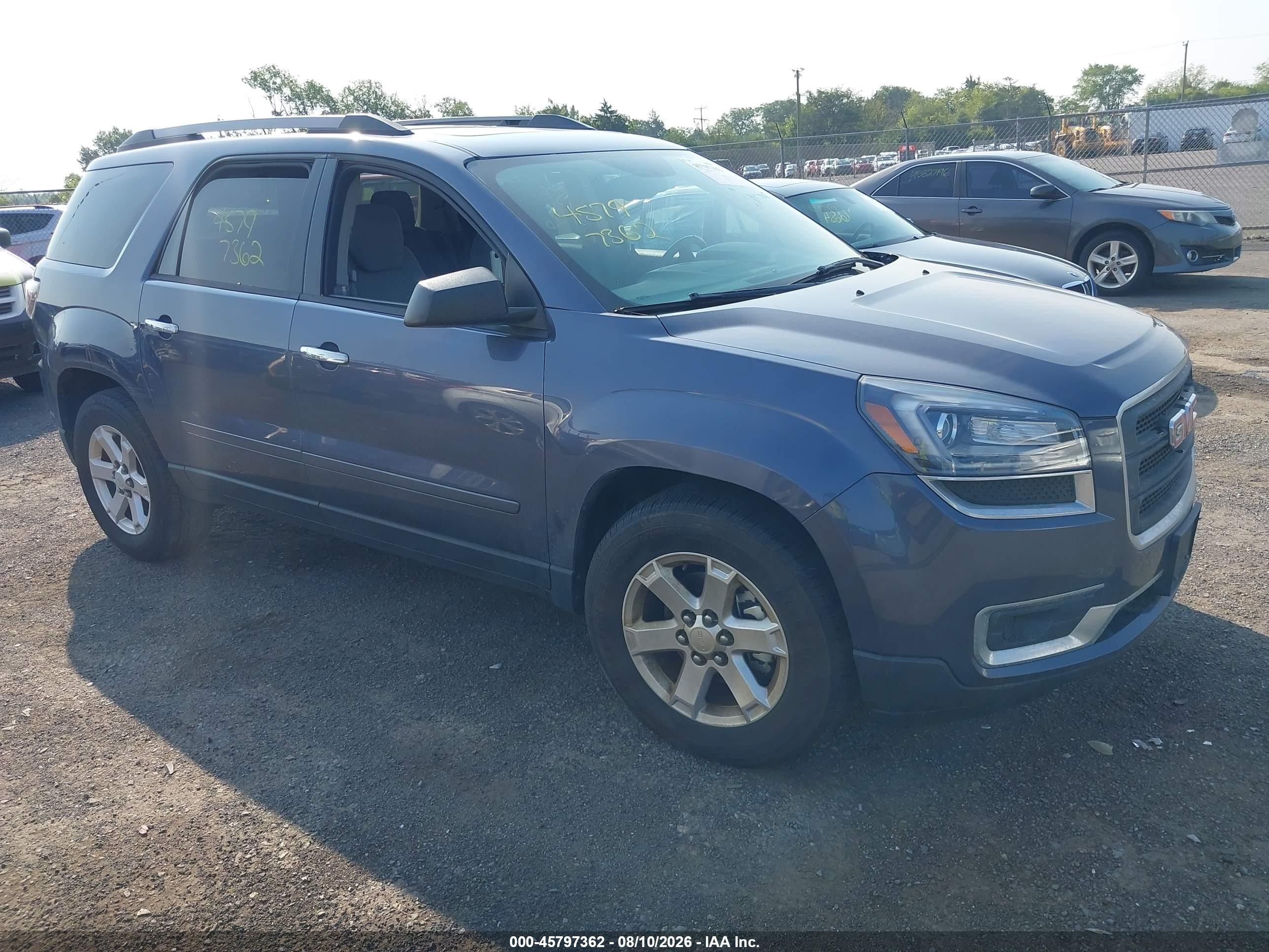 2014 GMC Acadia SLE, VIN 1GKKVPKD2EJ250459 — Зад