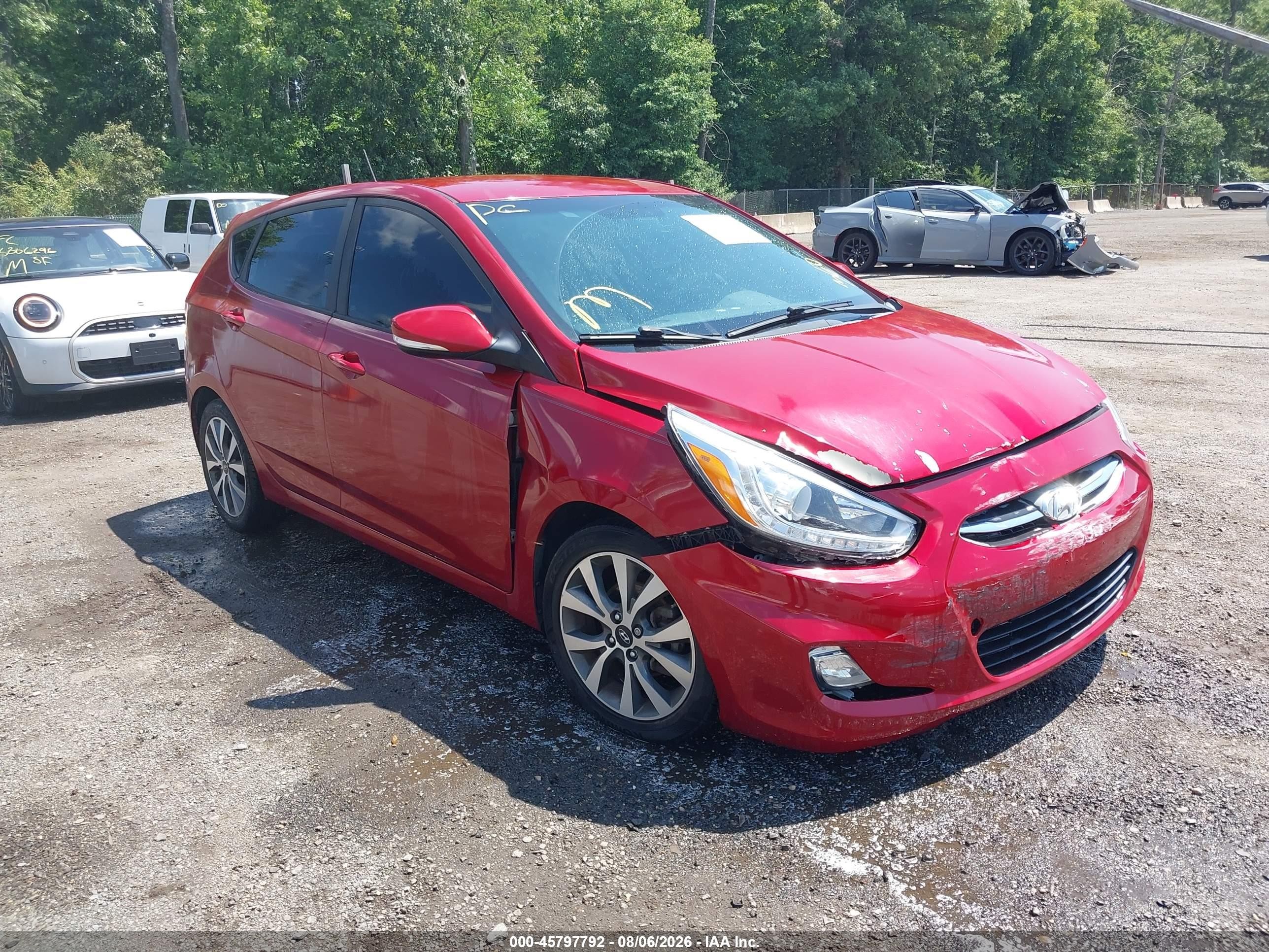 2017 Hyundai Accent Sport, VIN KMHCU5AE9HU364958 — Front end