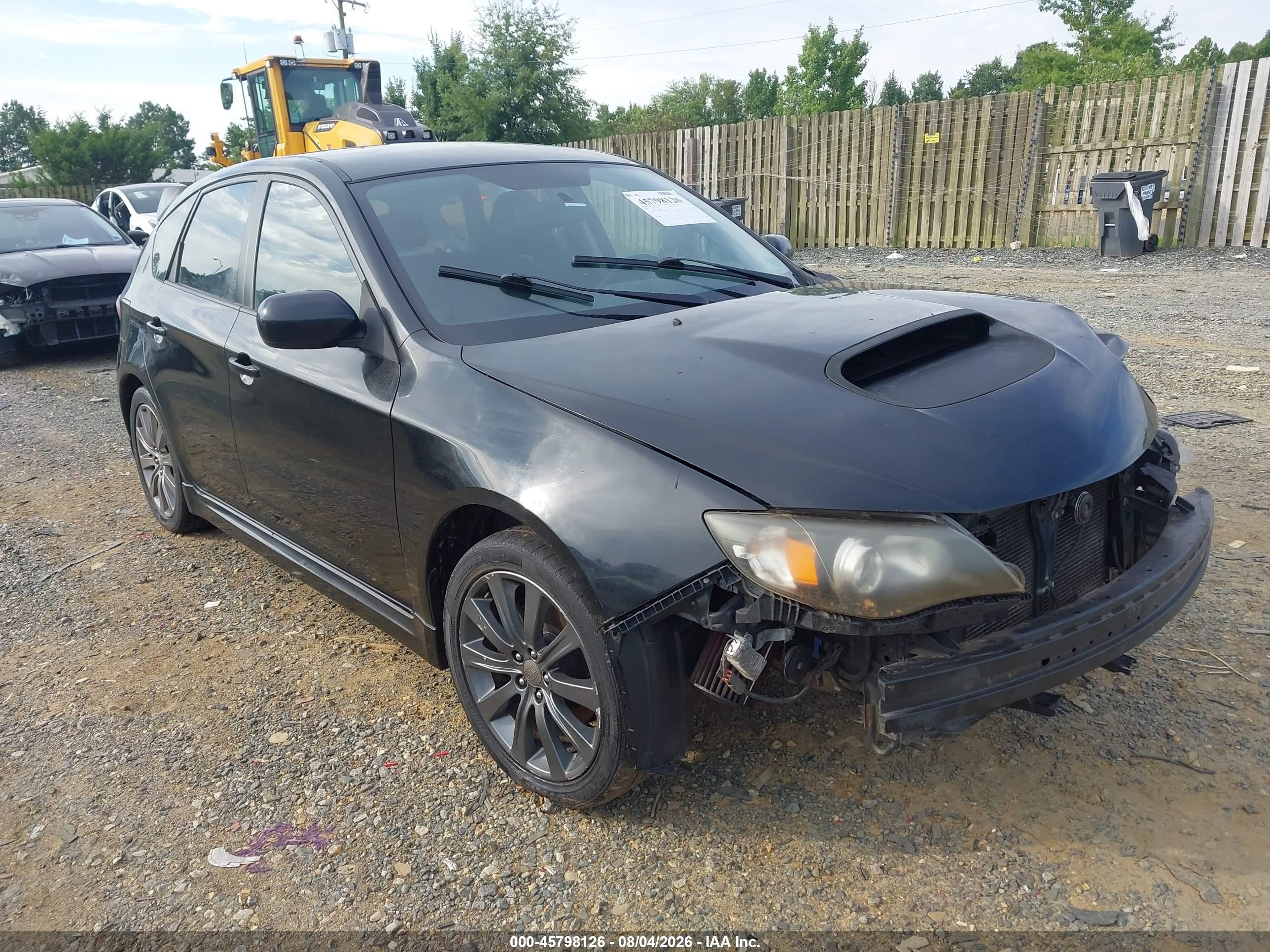 2009 Subaru WRX, VIN JF1GH76649G800659 — Перед