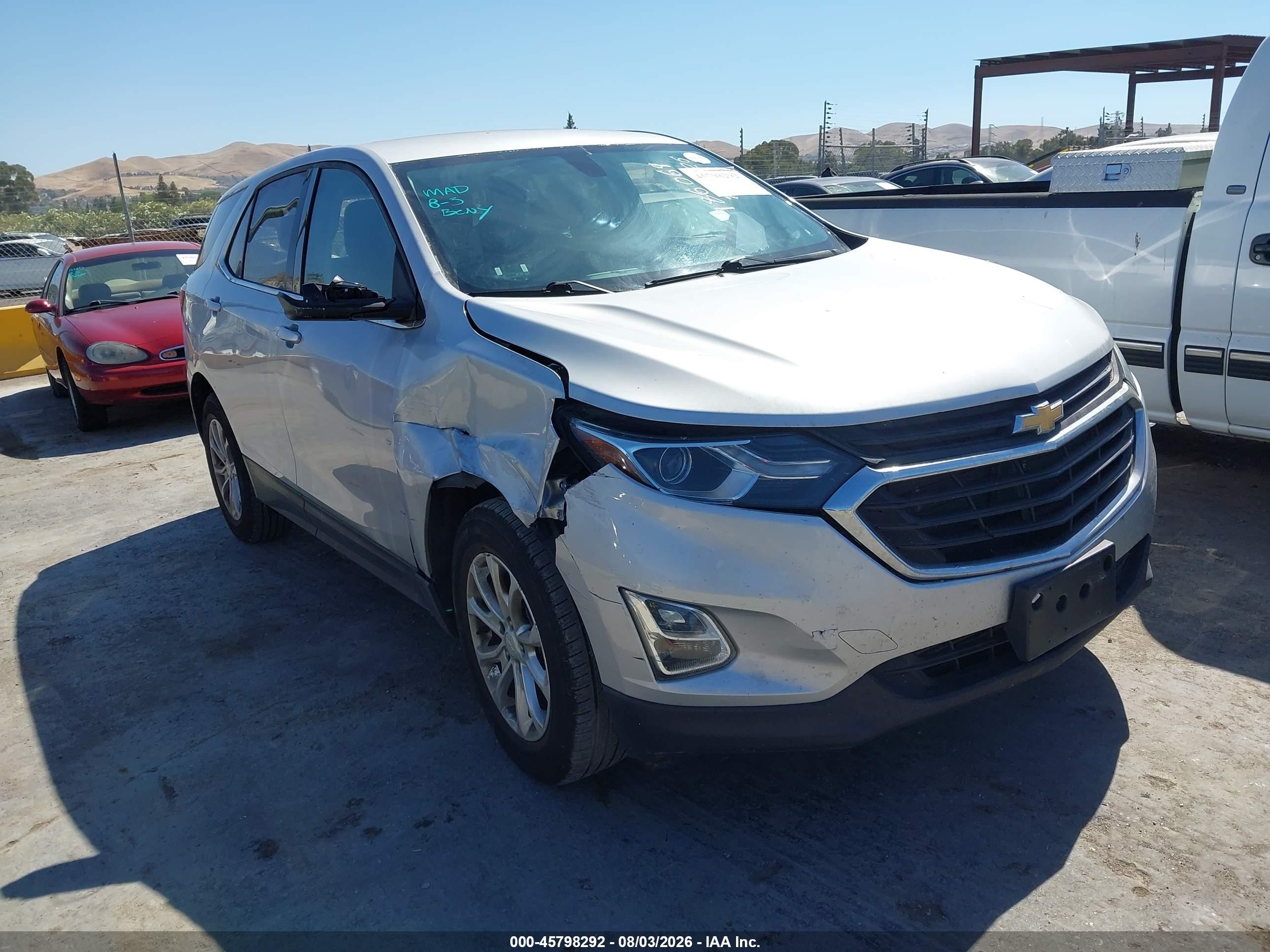 2019 Chevrolet Equinox LT, VIN 2GNAXUEV9K6116505 — Обычный износ