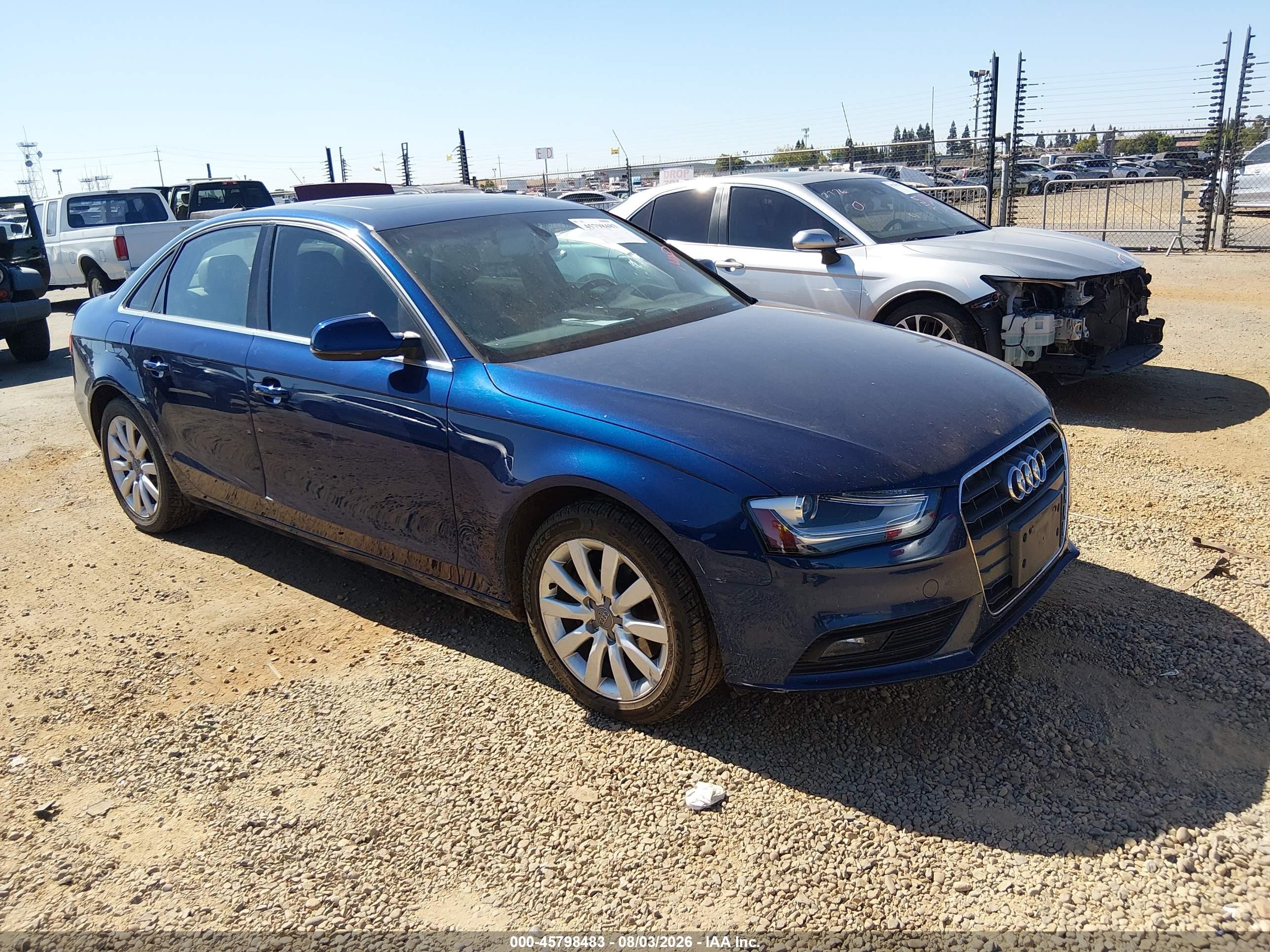 2013 Audi A4 Premium, VIN WAUAFAFL3DN034207 — Normal wear